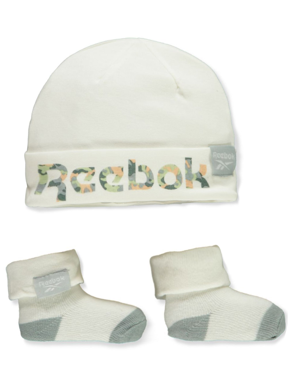 Asser Eller enten drøm Reebok Baby Boys' 2-Piece Hat & Booties Set