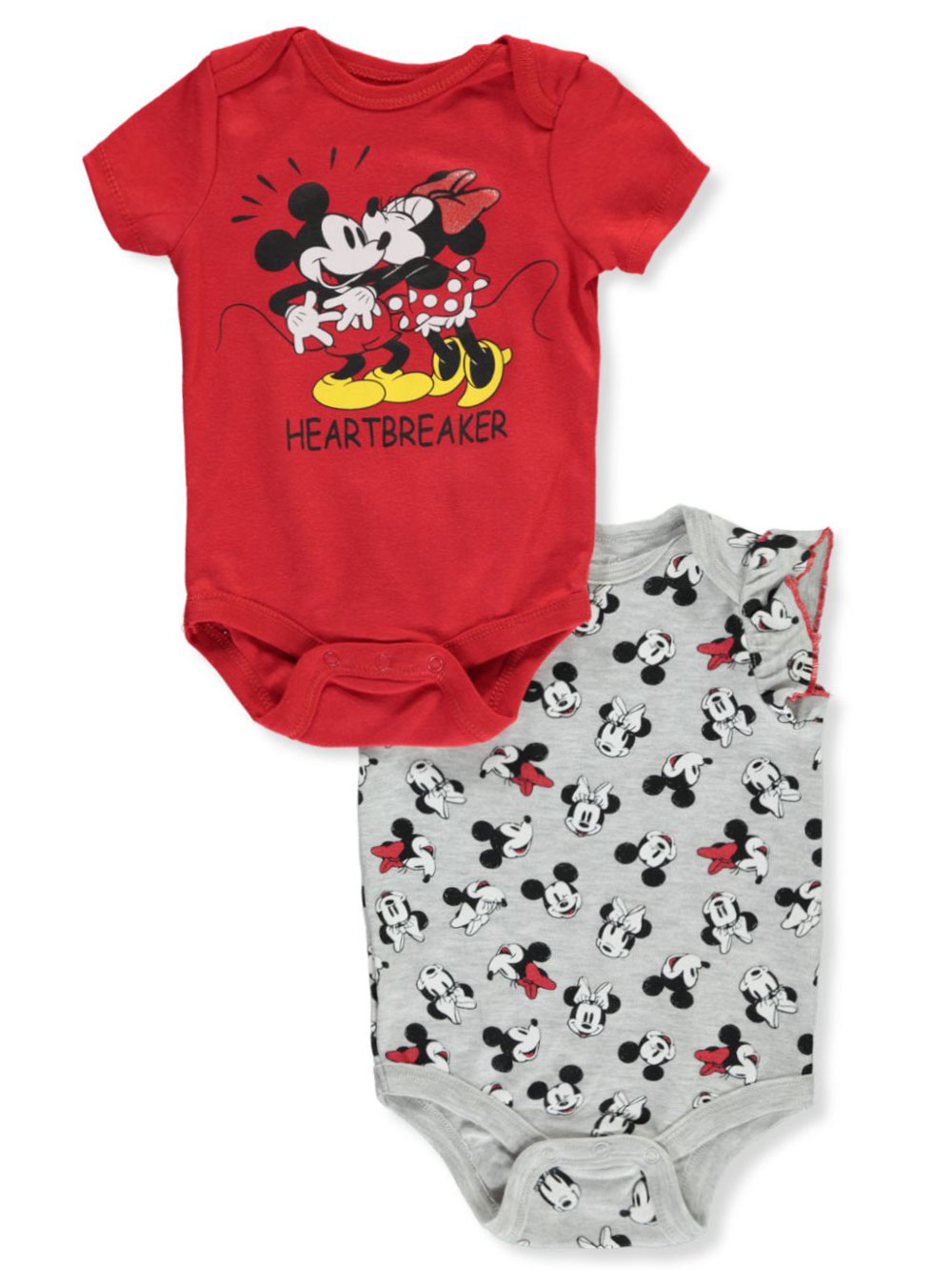 3 X 3Pack 9 White Disney Unisex Bodysuit//Onsies With Snap Buttons