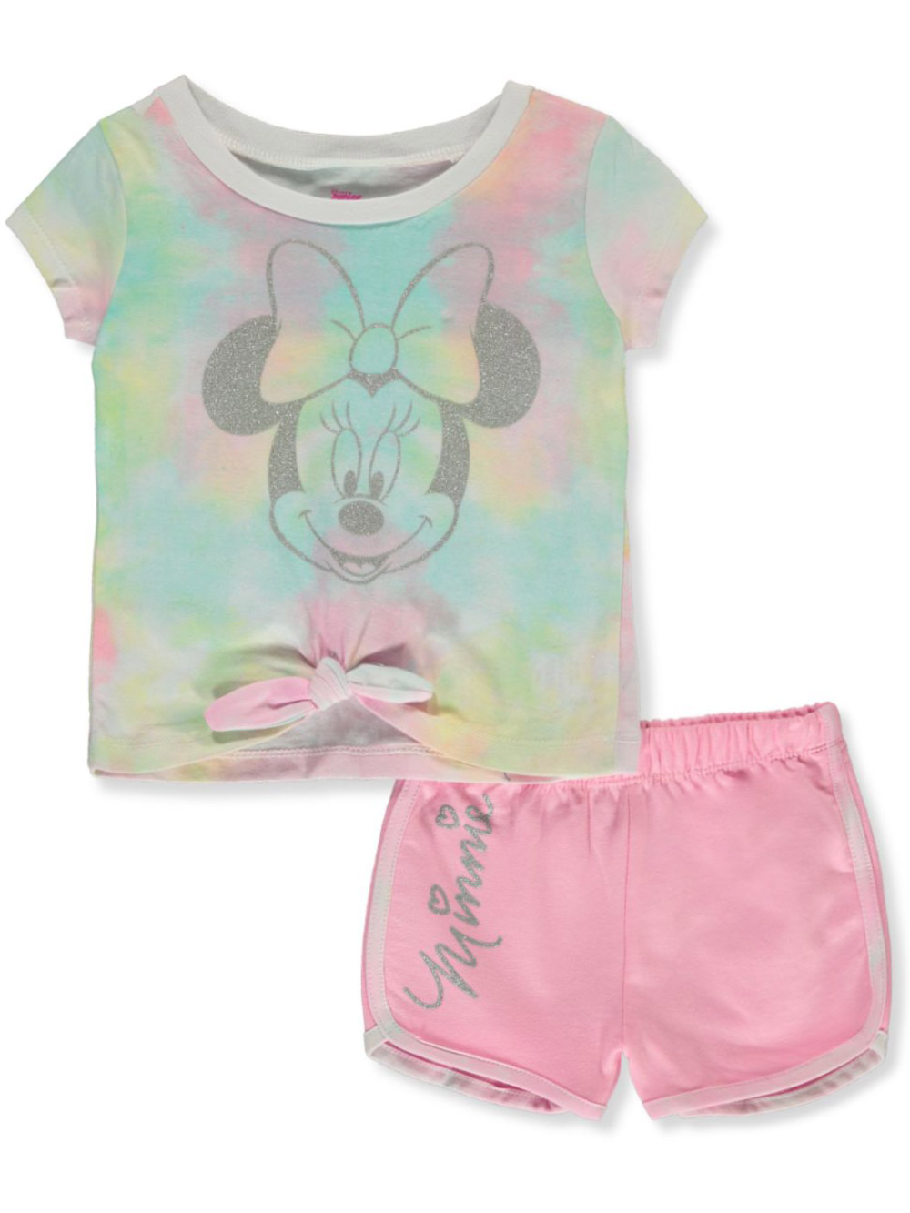 Girls shorties Minnie Mouse short sleeve pyjama set nightwear shorties kids 