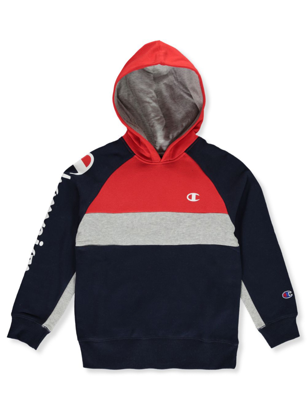 kids red champion hoodie