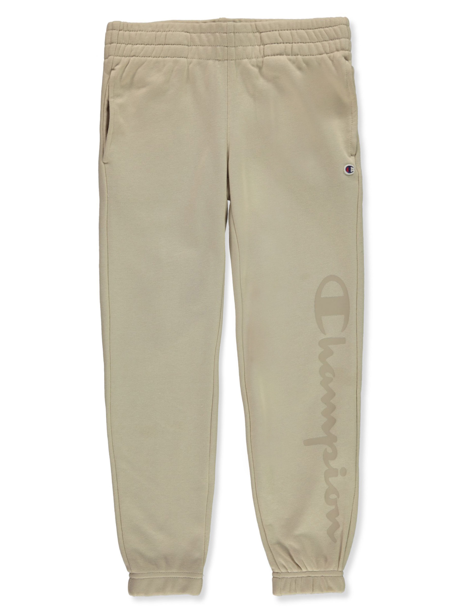 Khaki champion sweatpants best sale