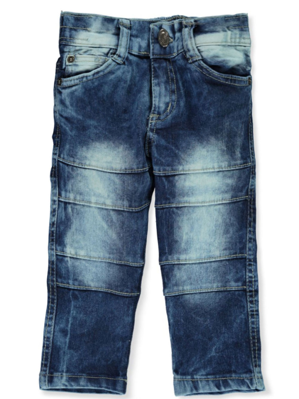 GS-115 Boys Bleached-Spotted Distress Denim Shorts