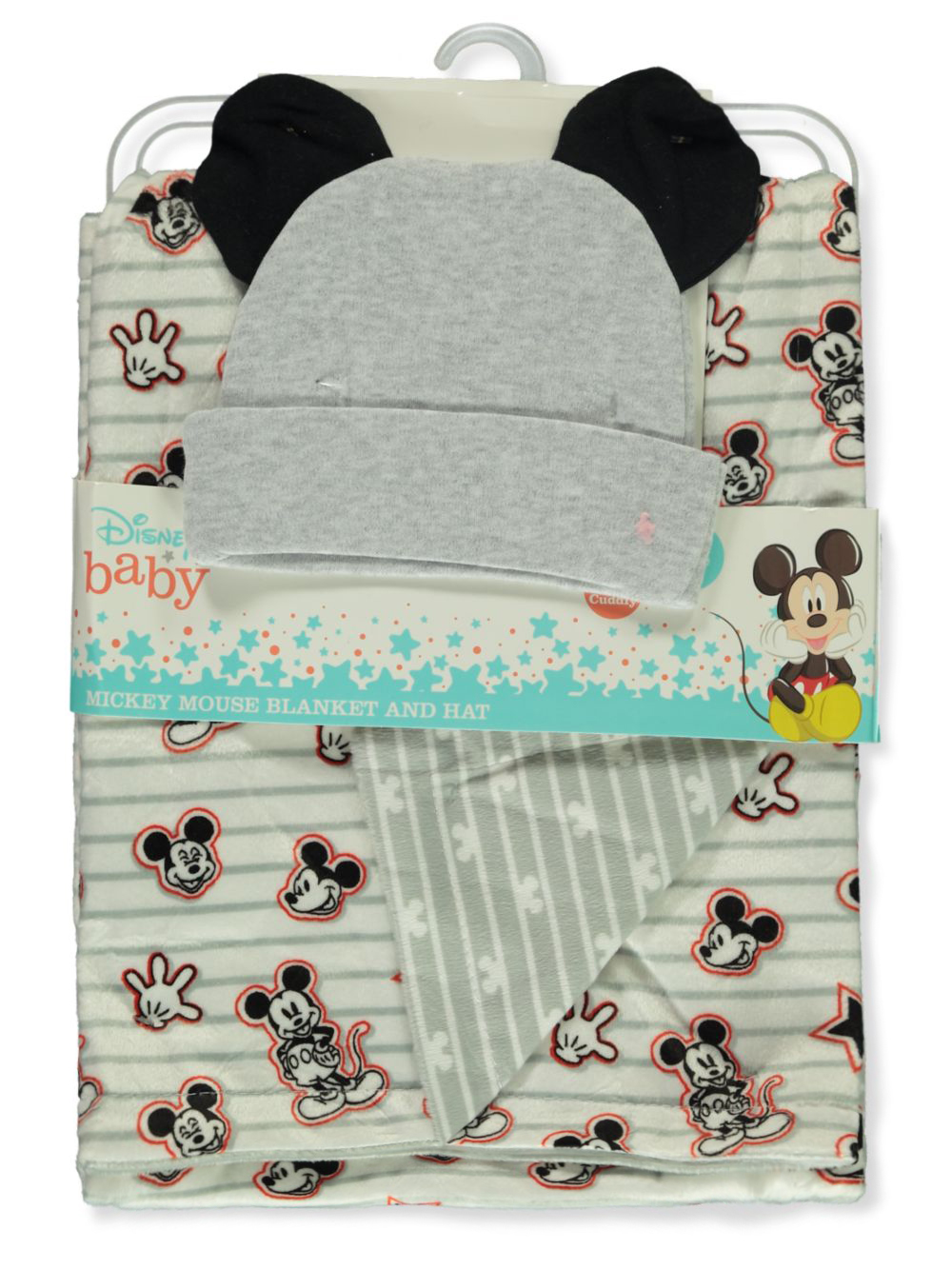 Disney Mickey Mouse Baby Boys' 2-Piece Blanket And Hat Set