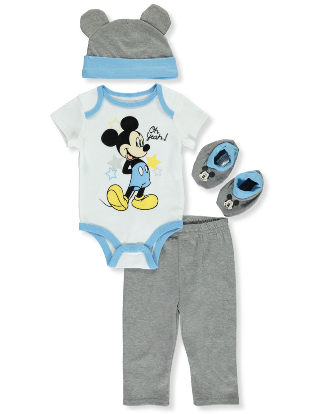 Baby New Disney Official Baby Boys Girls Mickey Mouse Cotton Outfit Layette Gift Set Zulegers