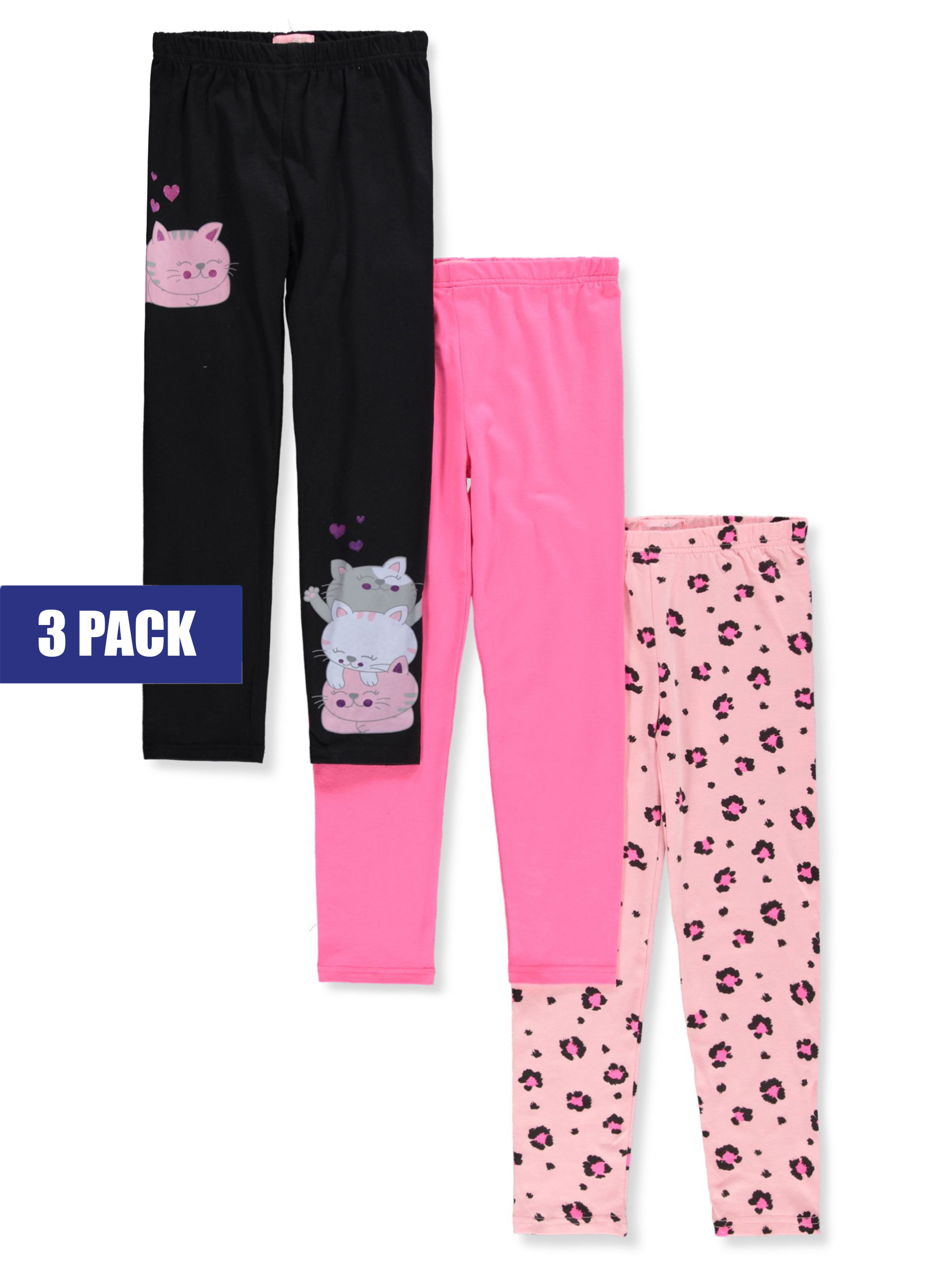 Freestyle Revolution Girls 3 Pack Leggings