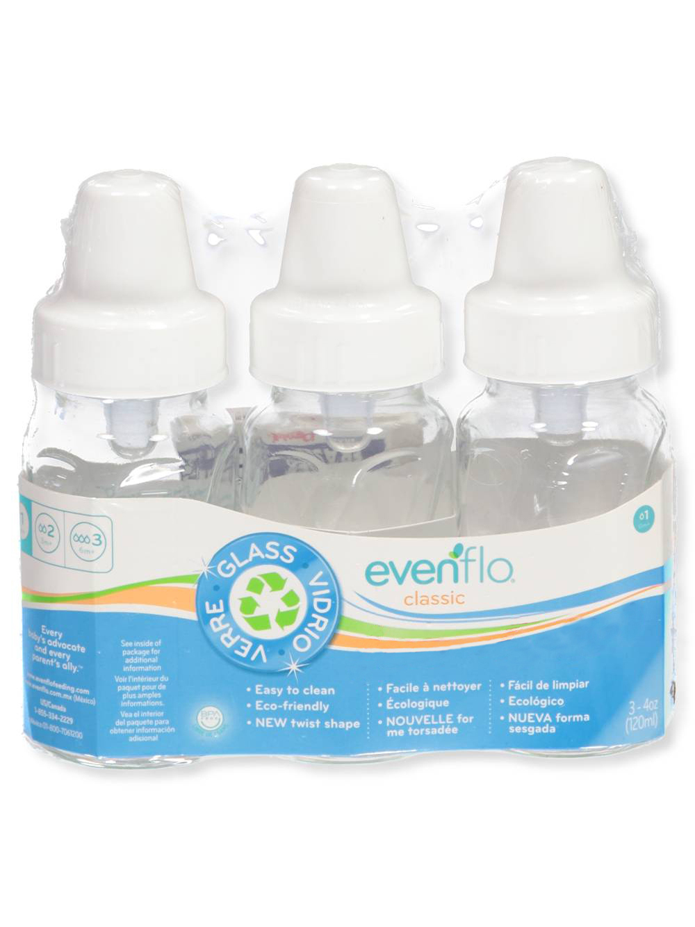 evenflo glass bottles 4 oz
