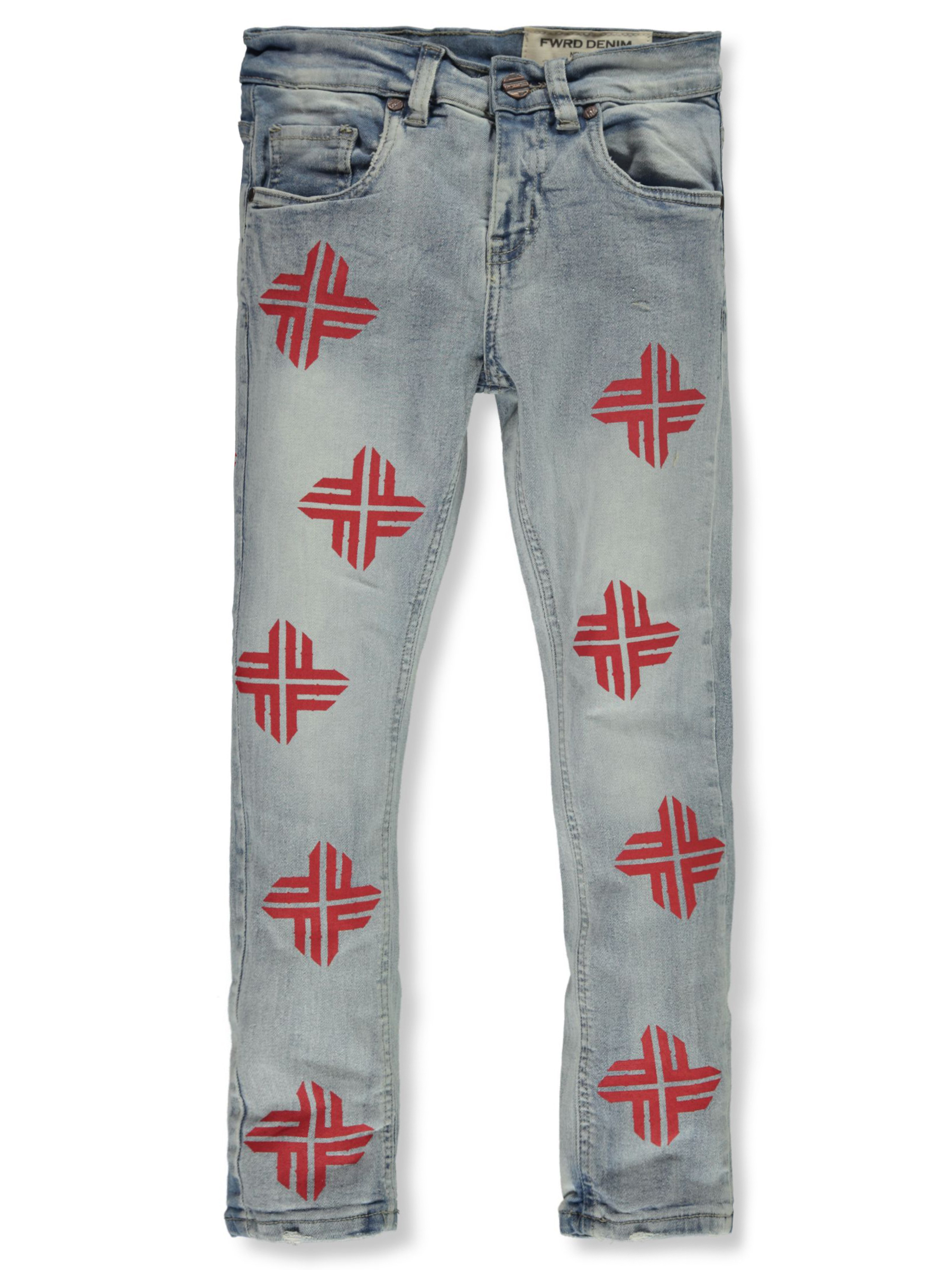 桃百 L.G.B white cross denim archive FWRD Boys' Diamond Jeans