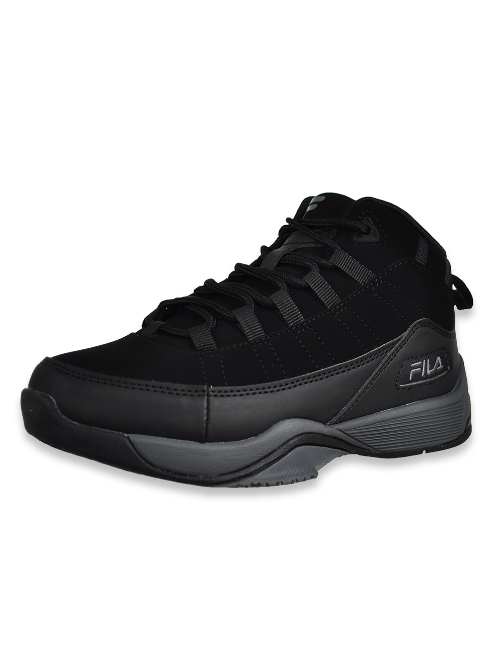 black high top fila shoes