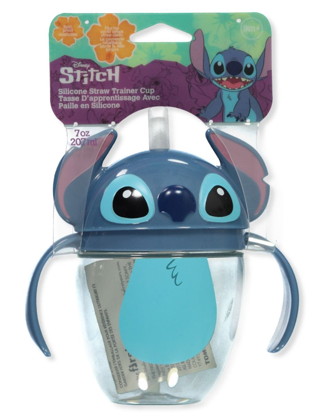 Disney Lilo & Stitch Baby Boys' Straw Trainer Cup - Blue