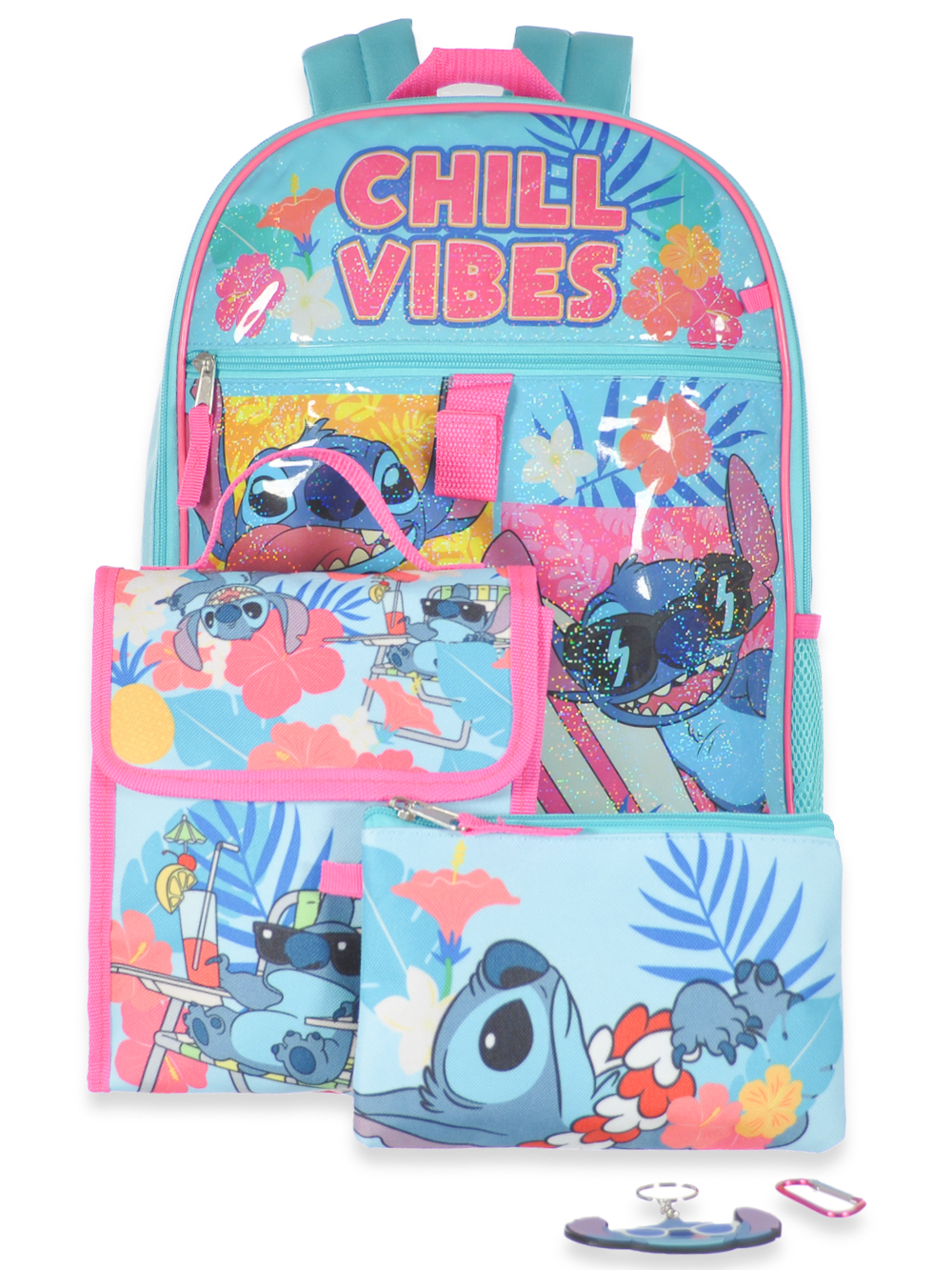 Girl backpack on sale lunchbox set