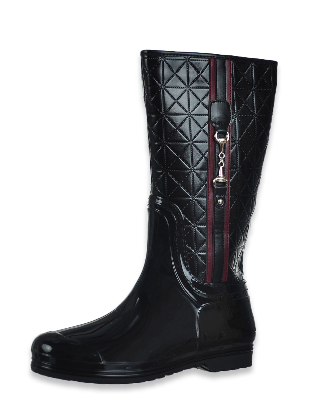 Rain boots with side zipper sale