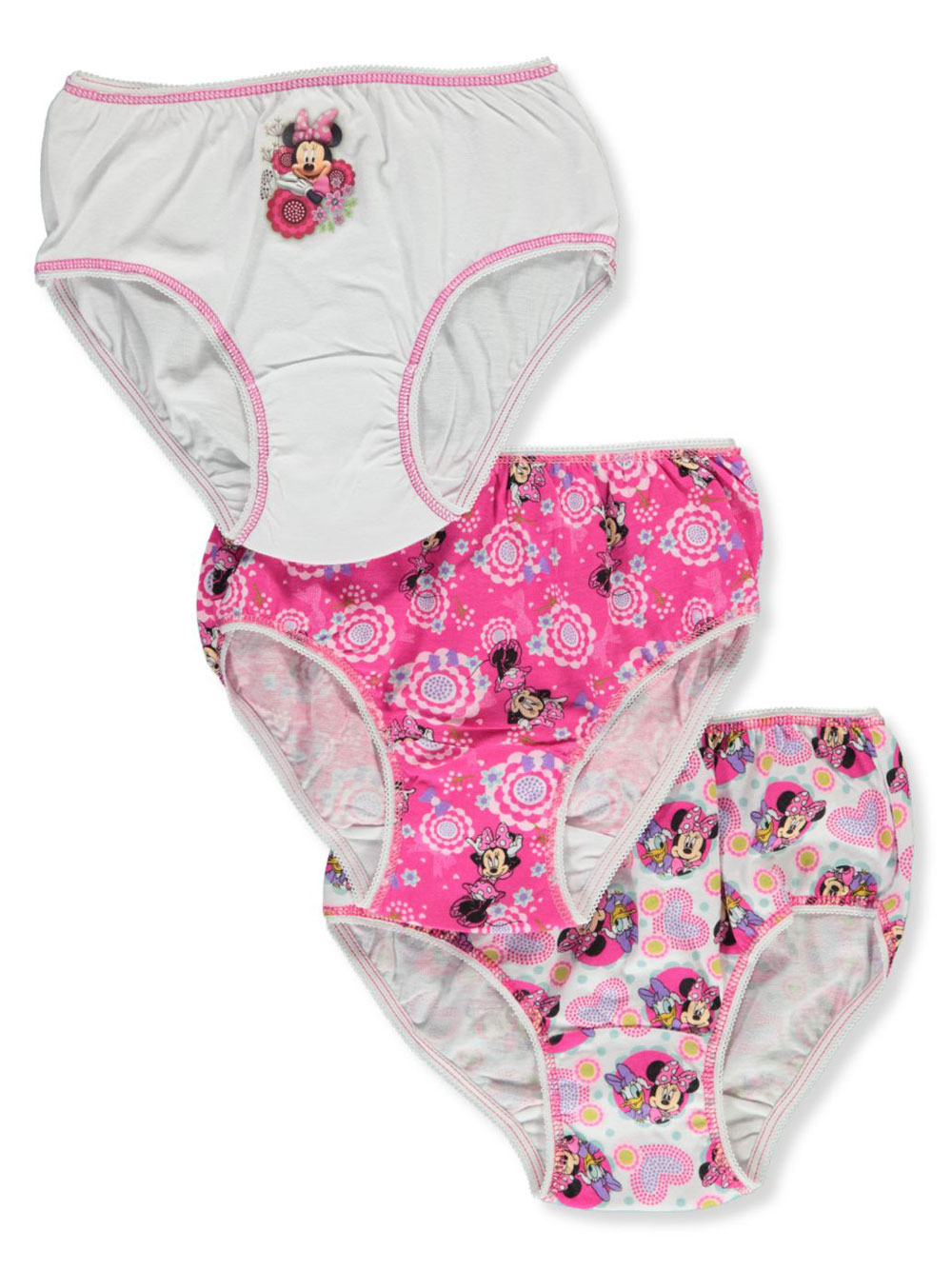 Disney Minnie Mouse Toddler Girls 3 Pack Underwear Panties 