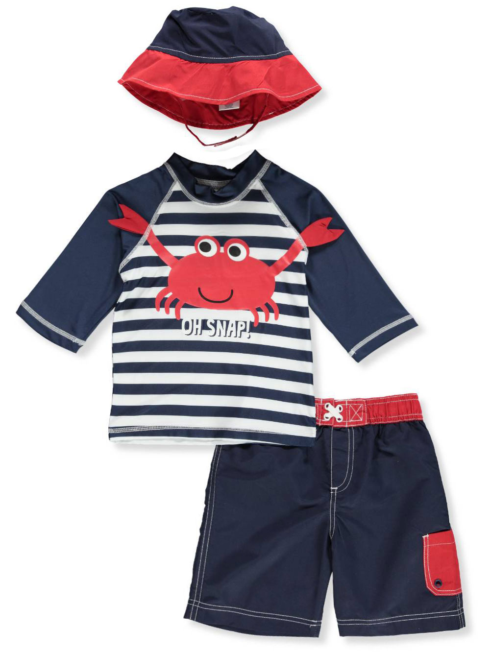 baby boy swimsuit and hat