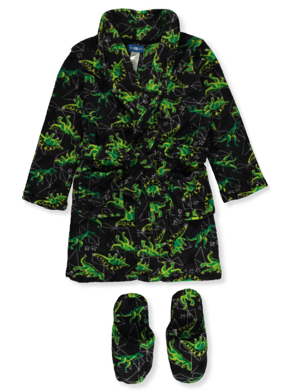 Dinosaur robe and slippers on sale
