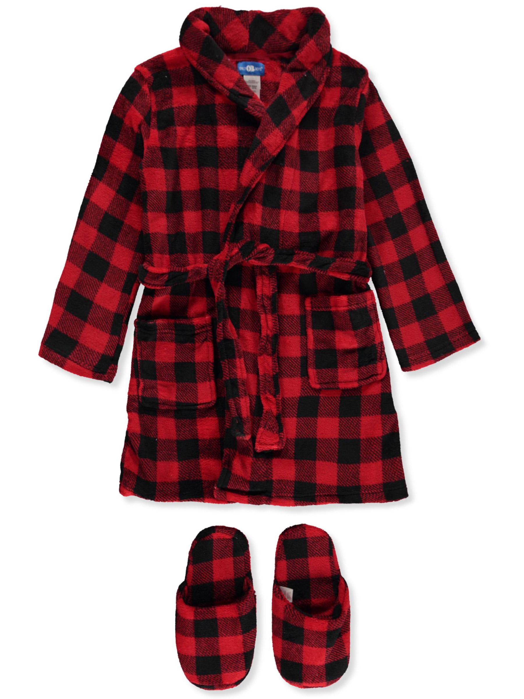 Only Boys Boys 2 Piece Robe Slipper Set