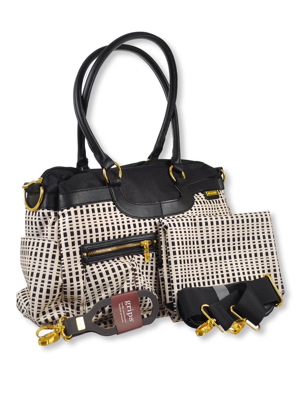 Jj Cole Satchel Diaper Bag With Changing Pad