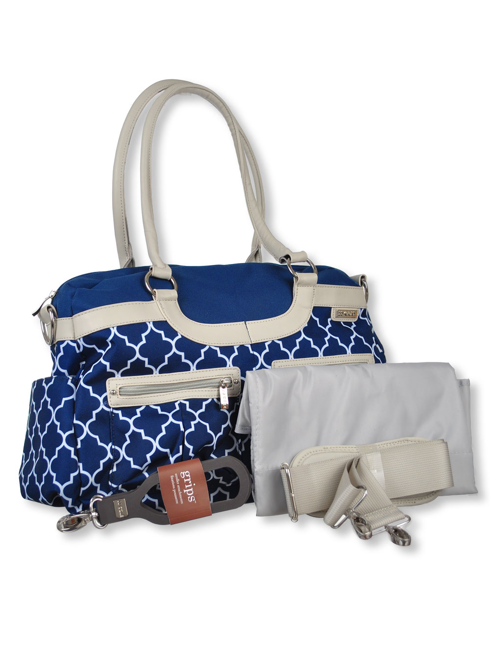 Jj Cole Satchel Diaper Bag With Changing Pad