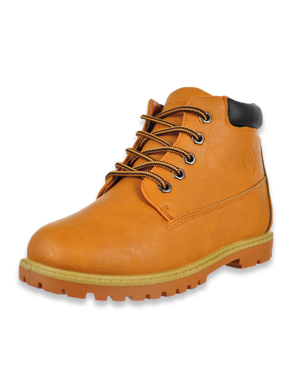 boys black work boots