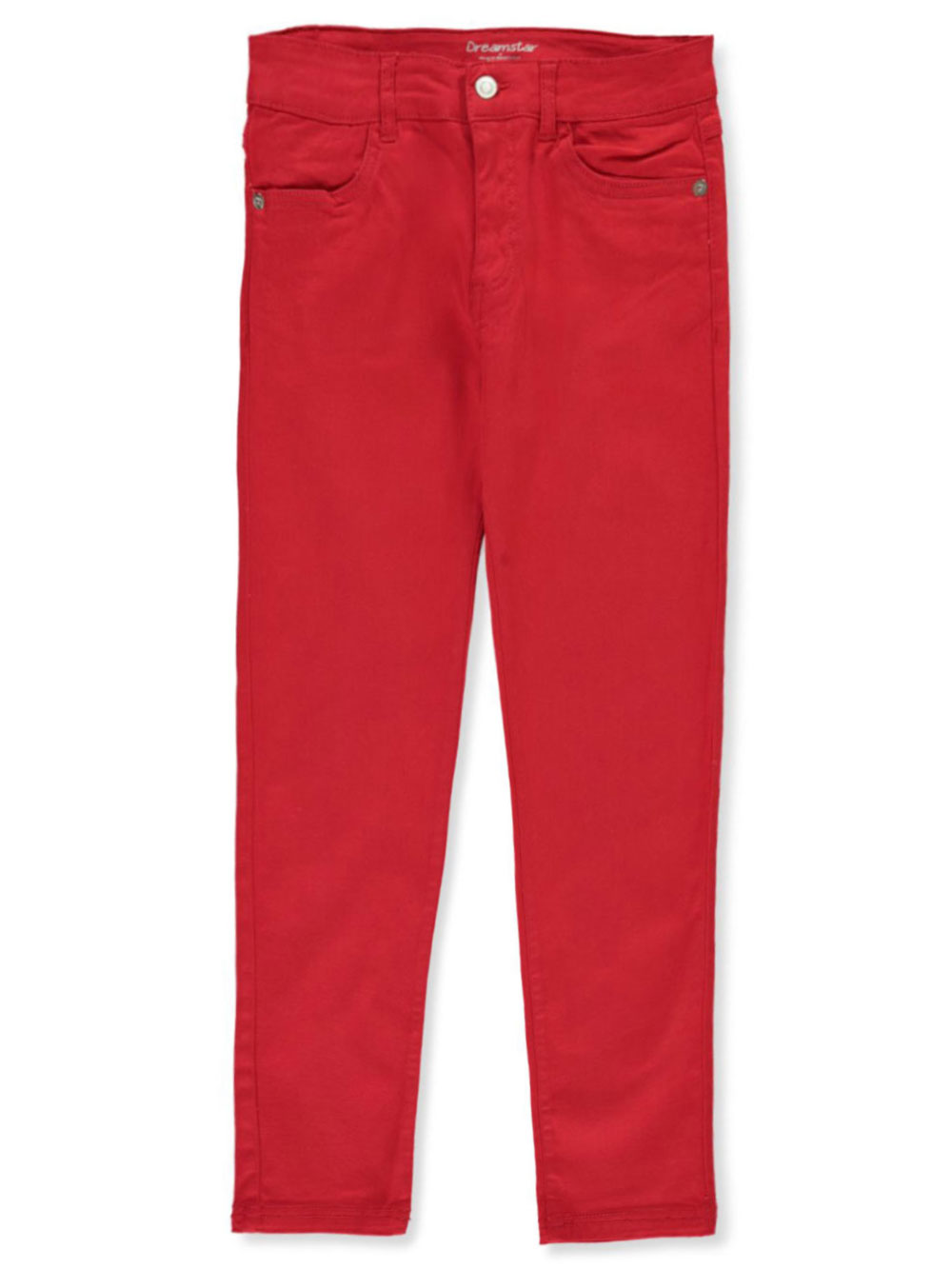 girls red skinny jeans