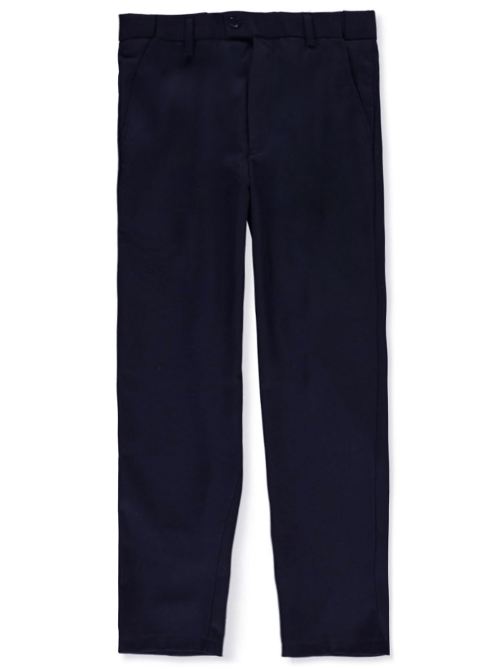 Boys Prep Plain-Front Wool Suit Pants