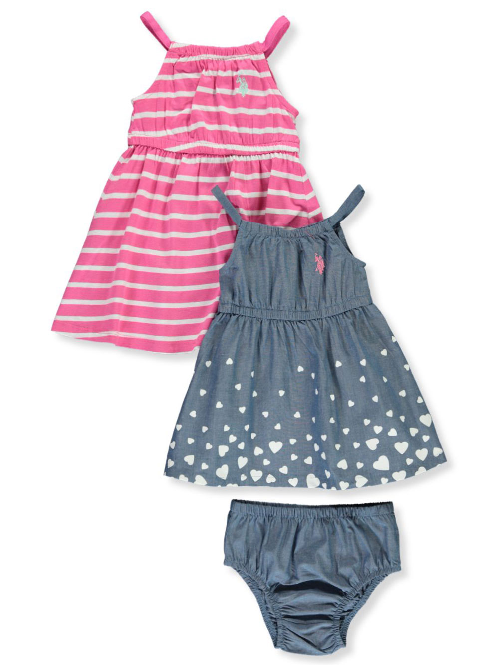 U.S Polo Assn Girls Fashion Top and Skirt Set