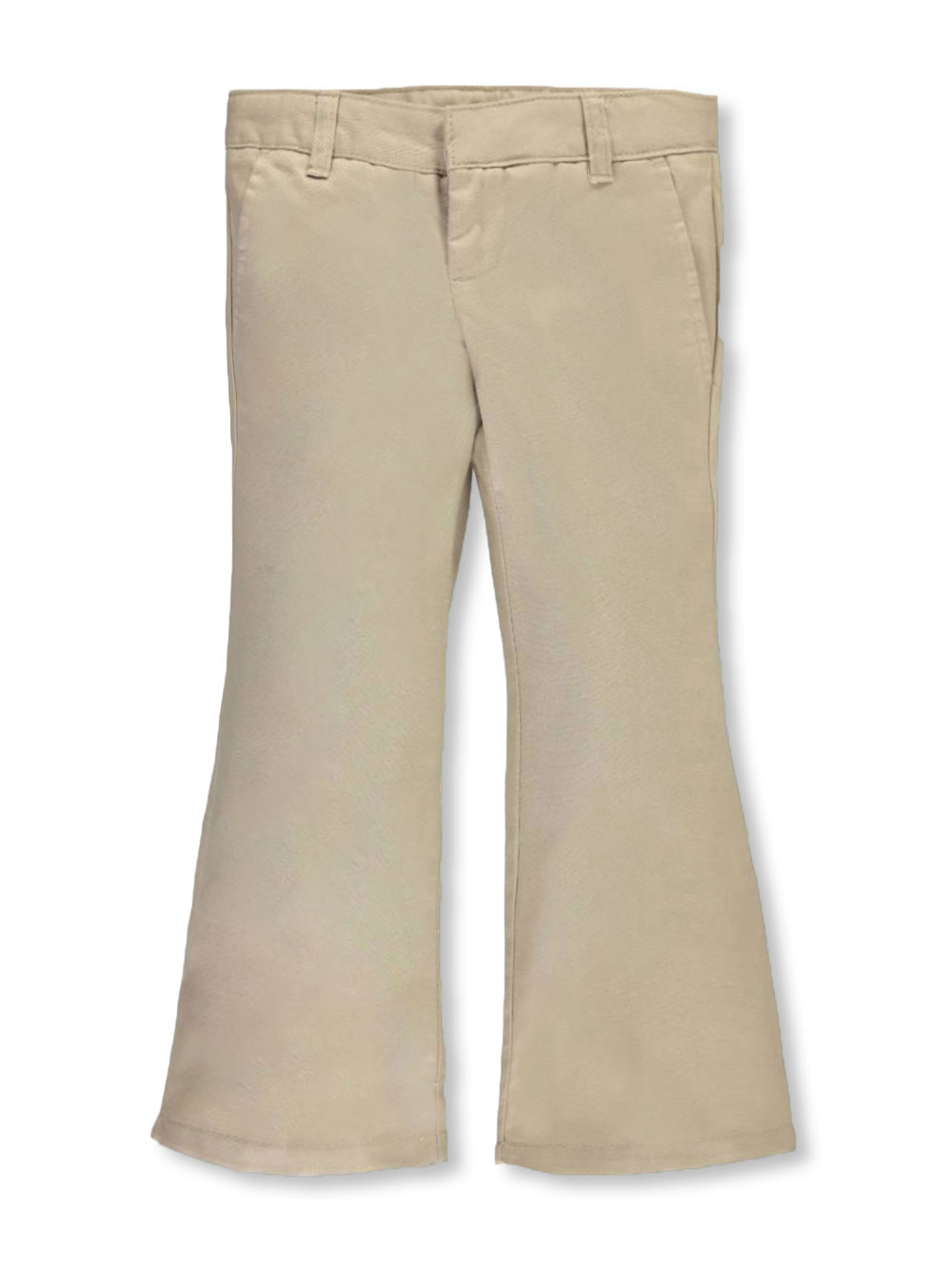 khaki flare pants
