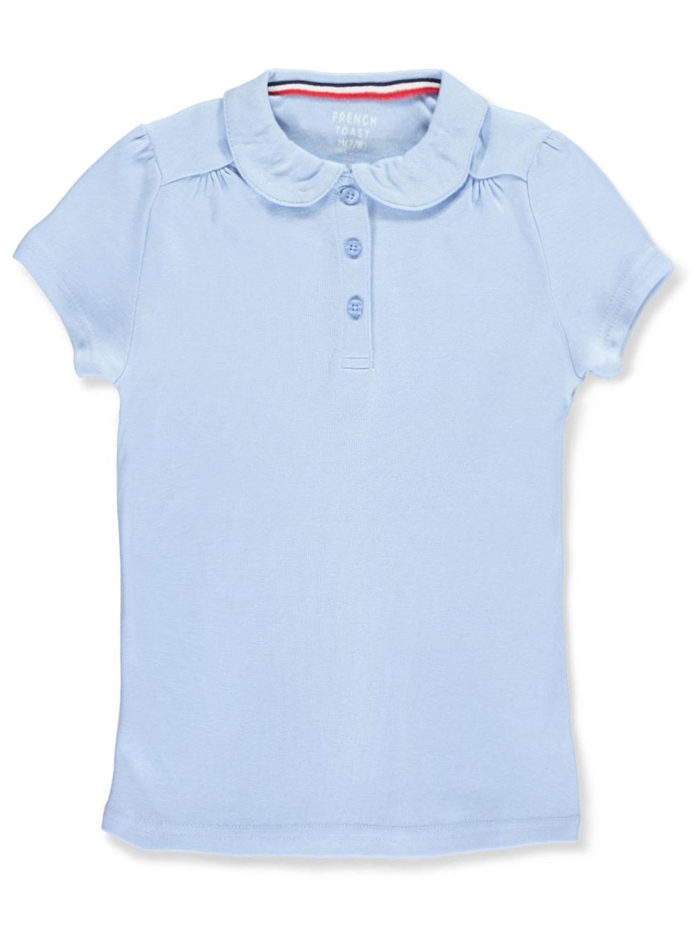 French Toast Big Girls S/S Peter Pan Collar Polo 