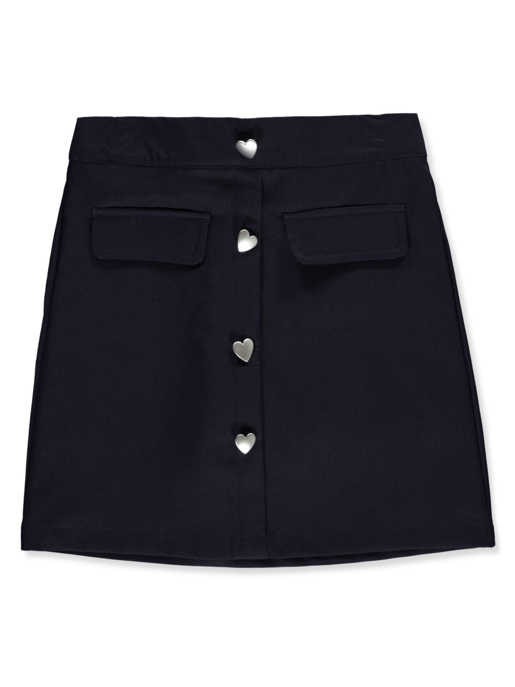 French Toast Girls' Heart Button Scooter Skirt - Main Image