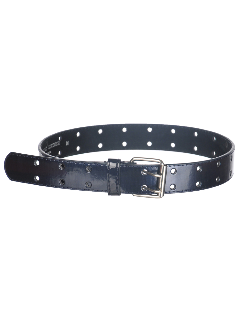 navy patent belt