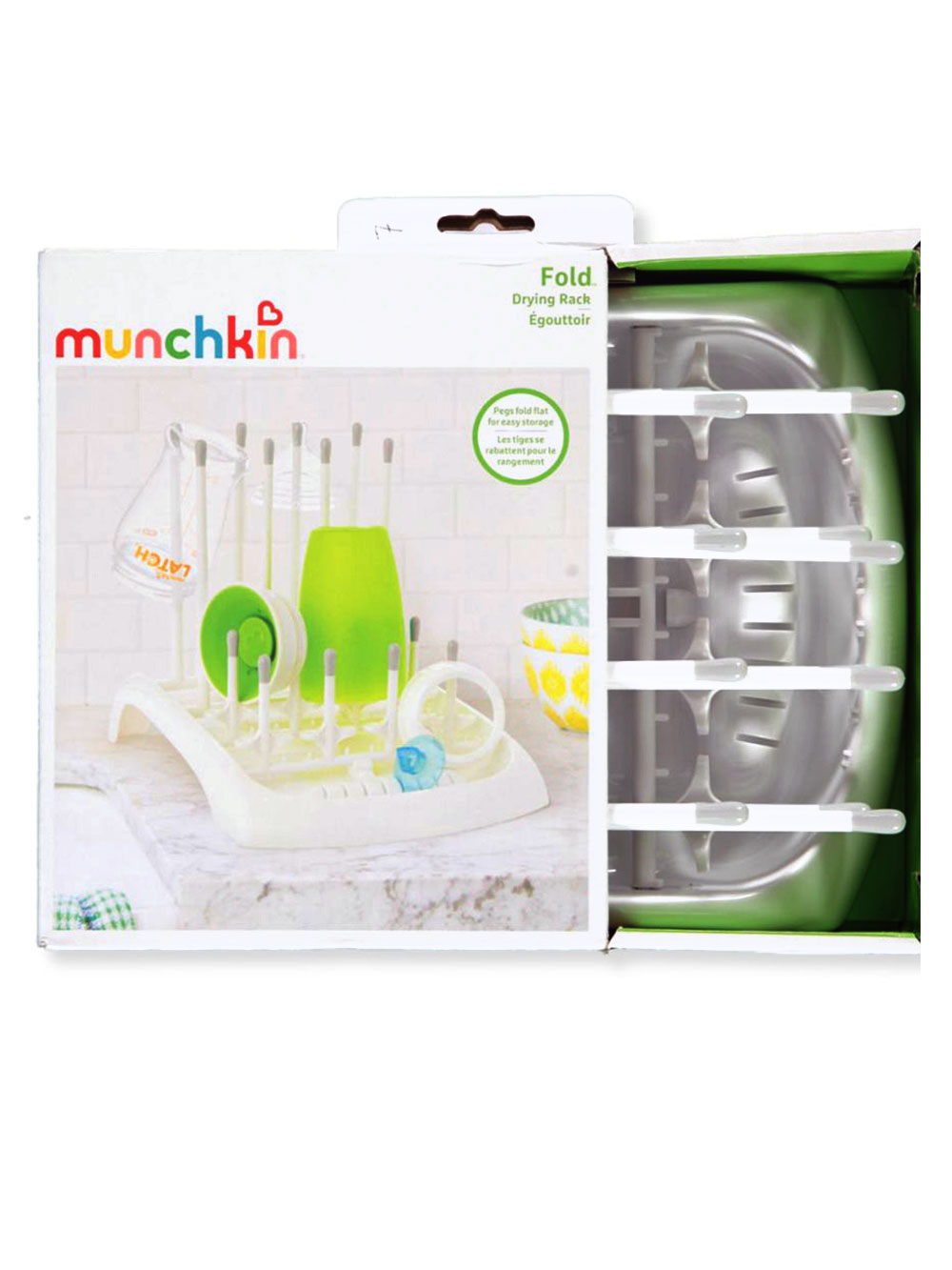 Munchkin Fold Cup and Bottle Drying Rack - White