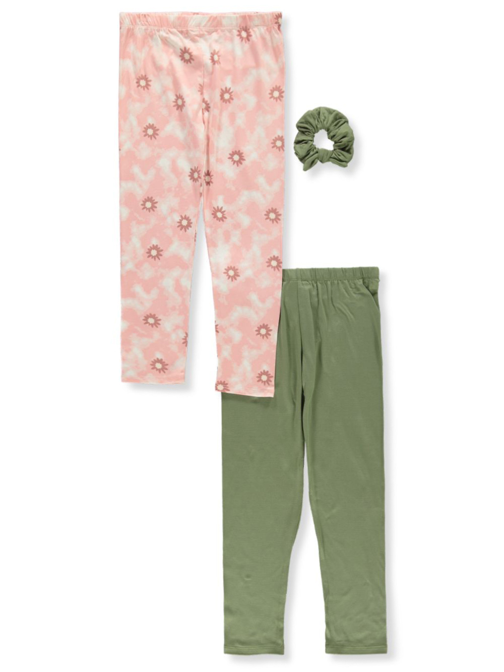 Young Hearts Girls 3 Piece Leggings Scrunchie Set