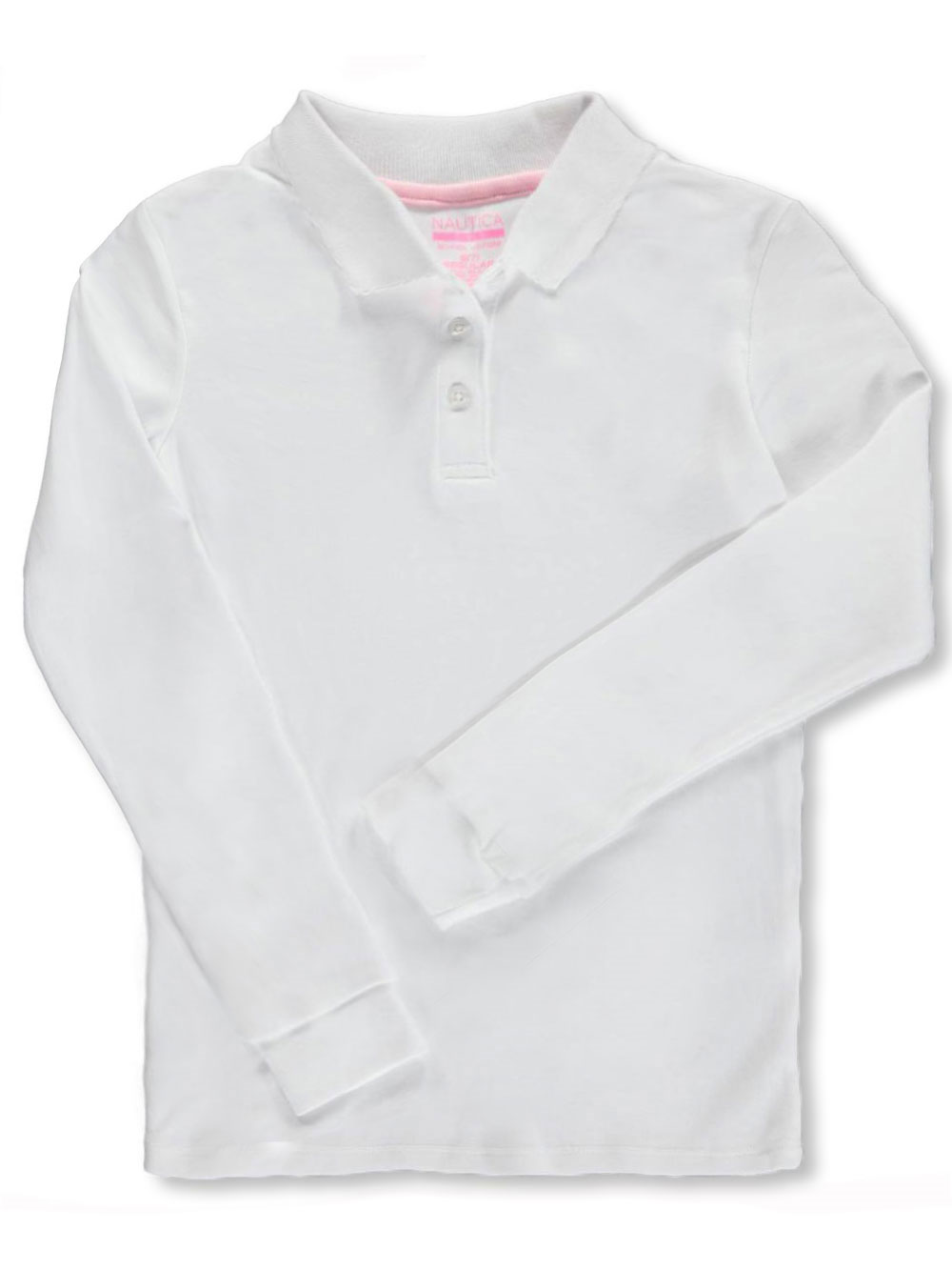 Nautica Girls L//S School Uniform Polo