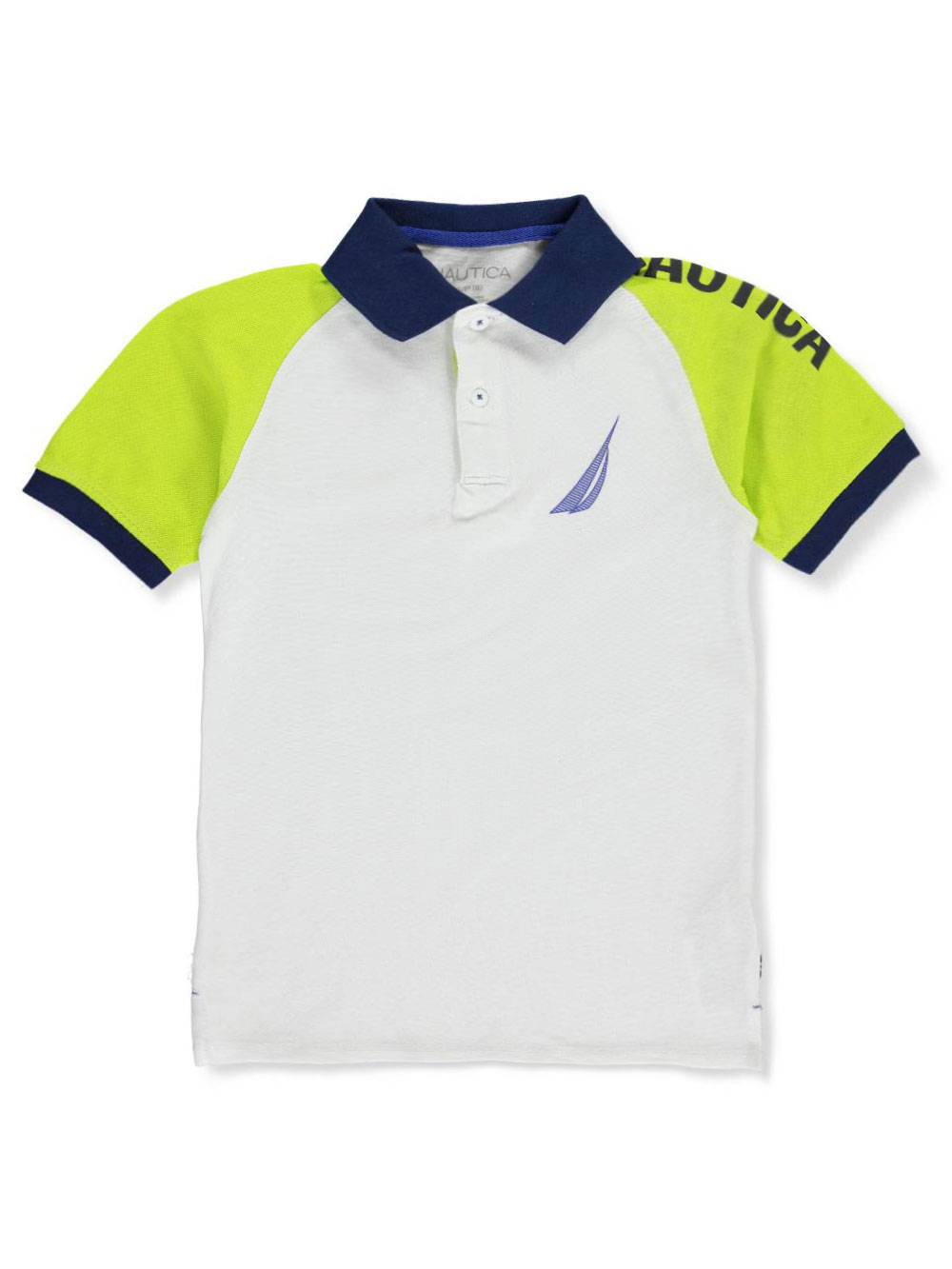 Nautica Boys Print Logo Polo