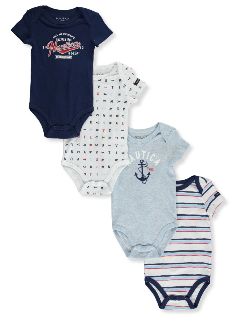 Baby Toddler Clothing Nautica Baby Boys 5 Pack Bodysuits Romper Sizes 3 6 6 9 Months Clothing Shoes Accessories Vishawatch Com