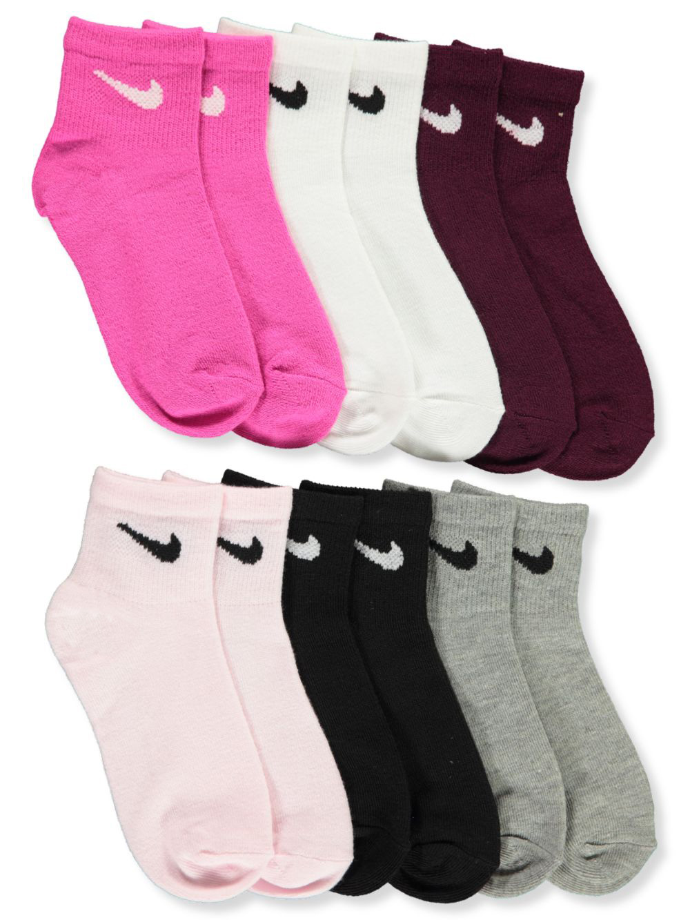 girls white nike socks