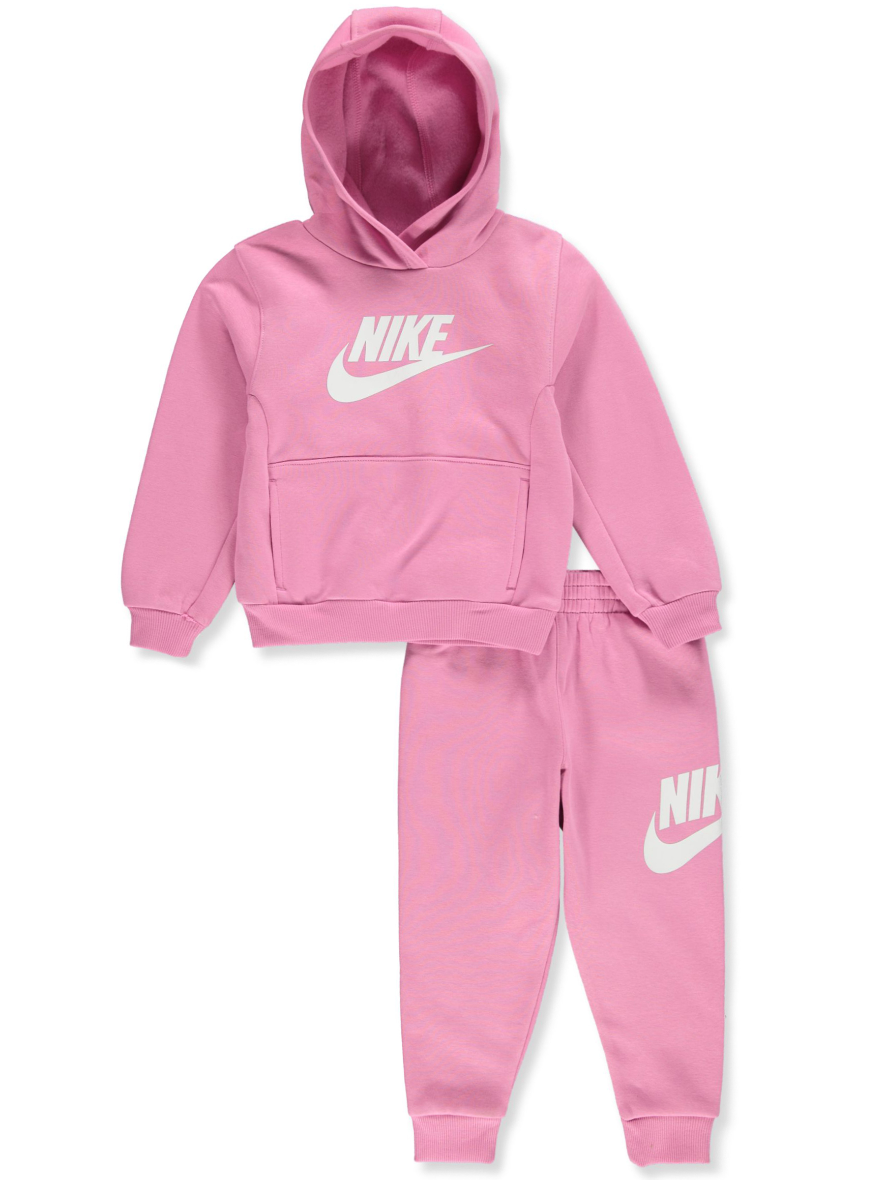 Nike Girls 2 Piece Fleece Joggers Set Outfit