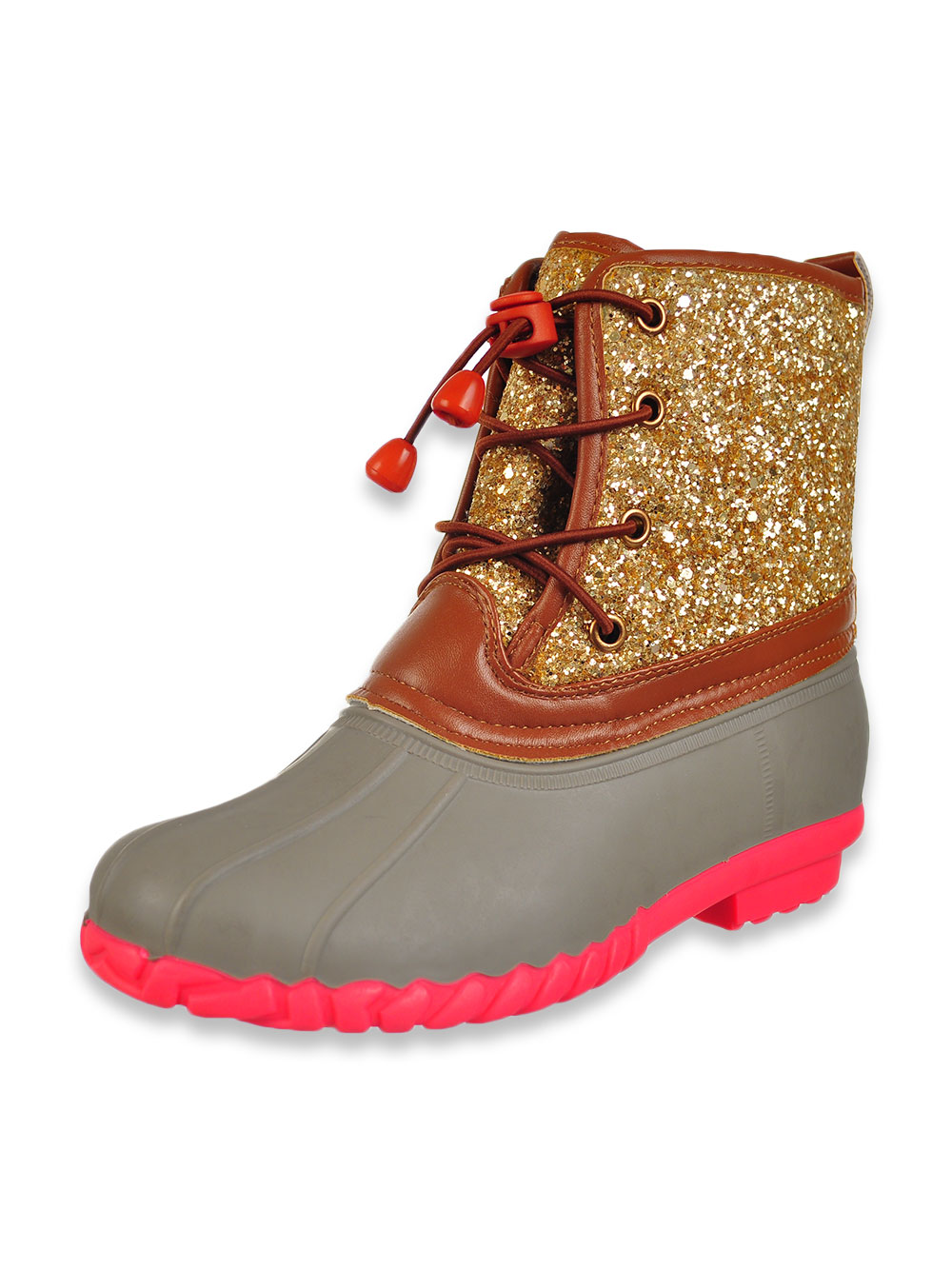 girls glitter duck boots