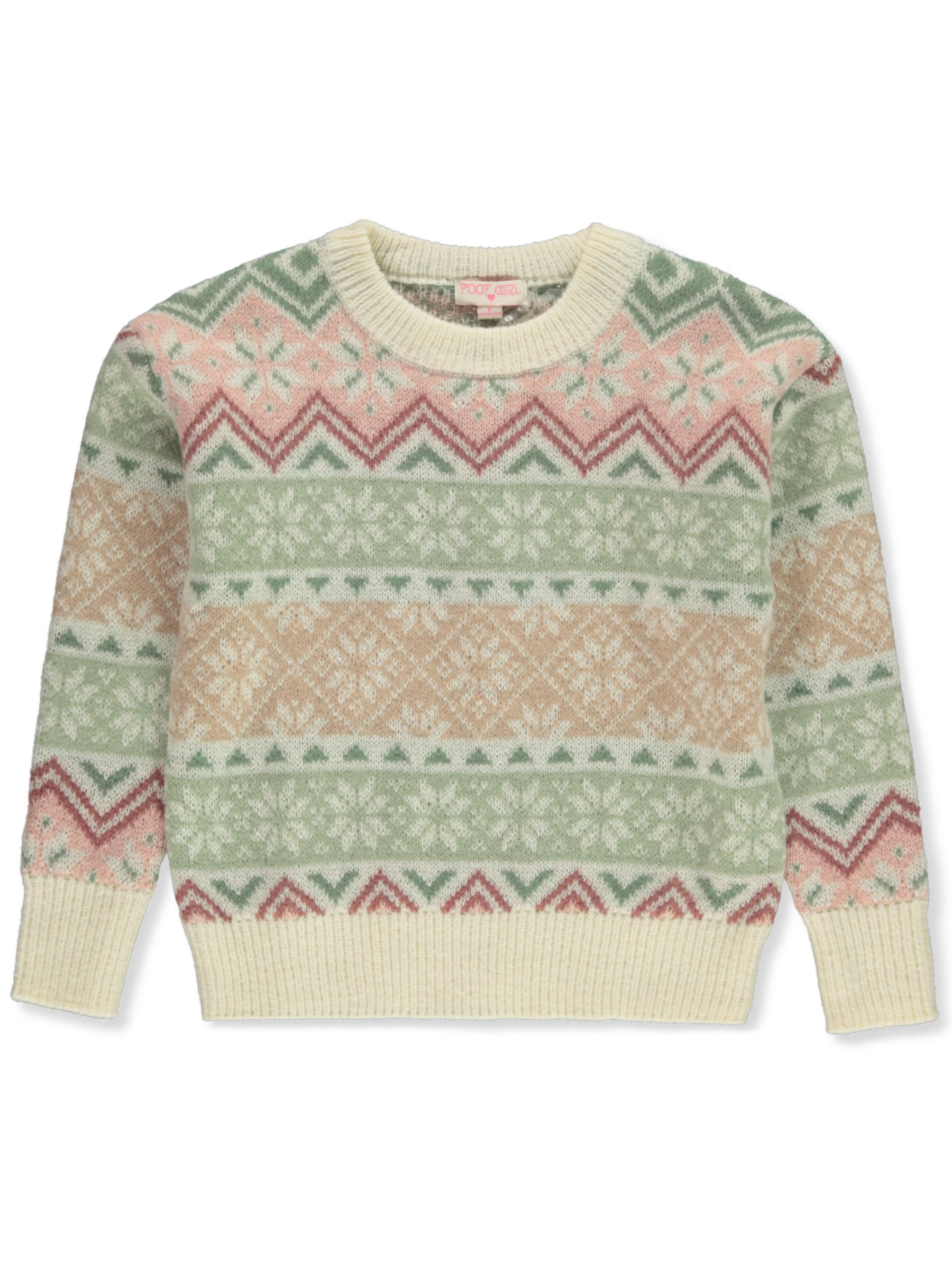 Poof Girl Girls Winter Crew Sweater