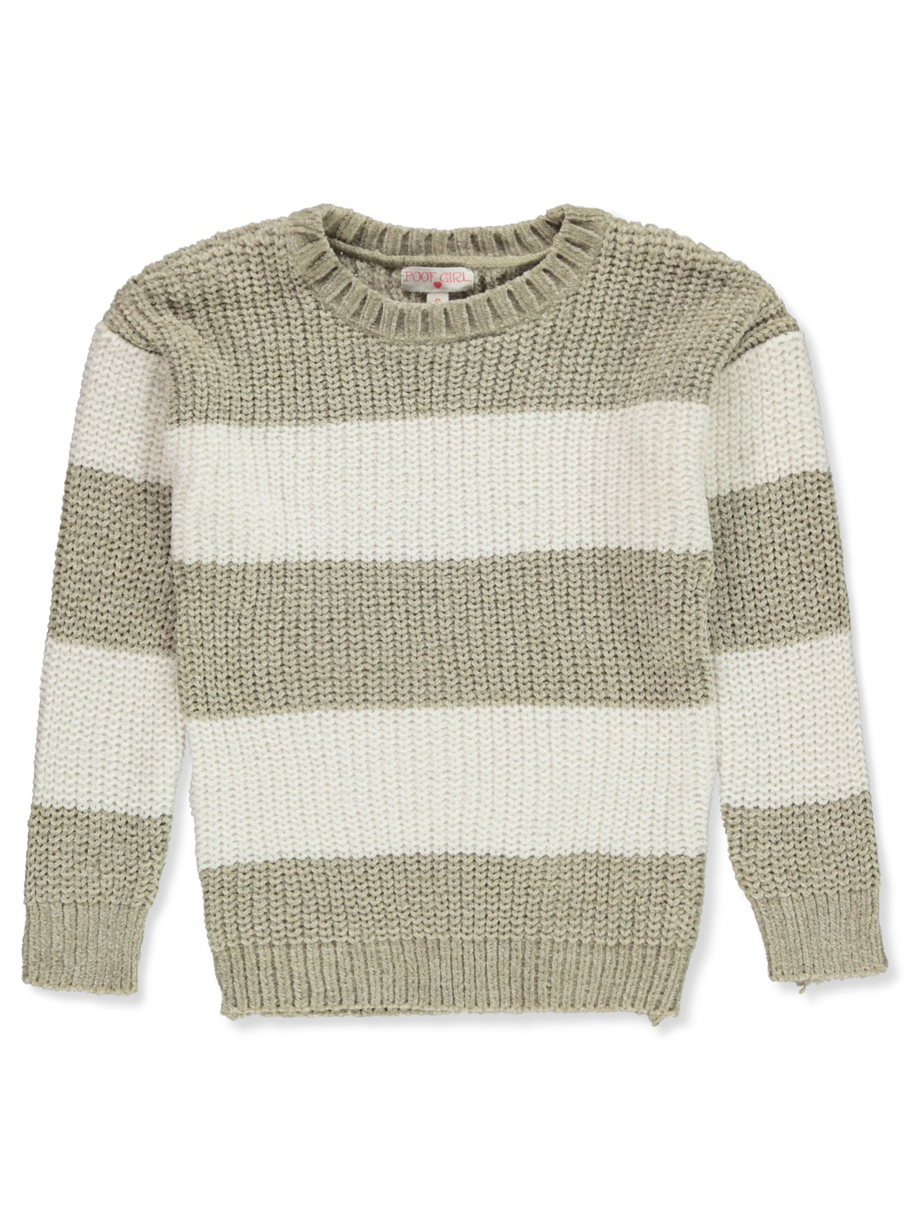 Poof Girl Girls Striped Rugby Sweater