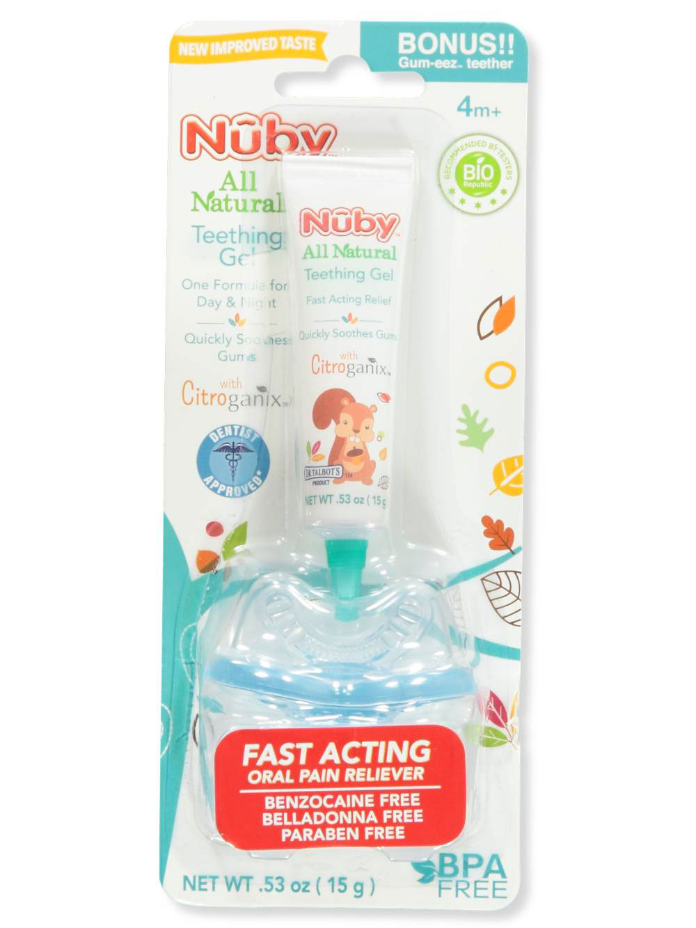 nuby natural teething gel