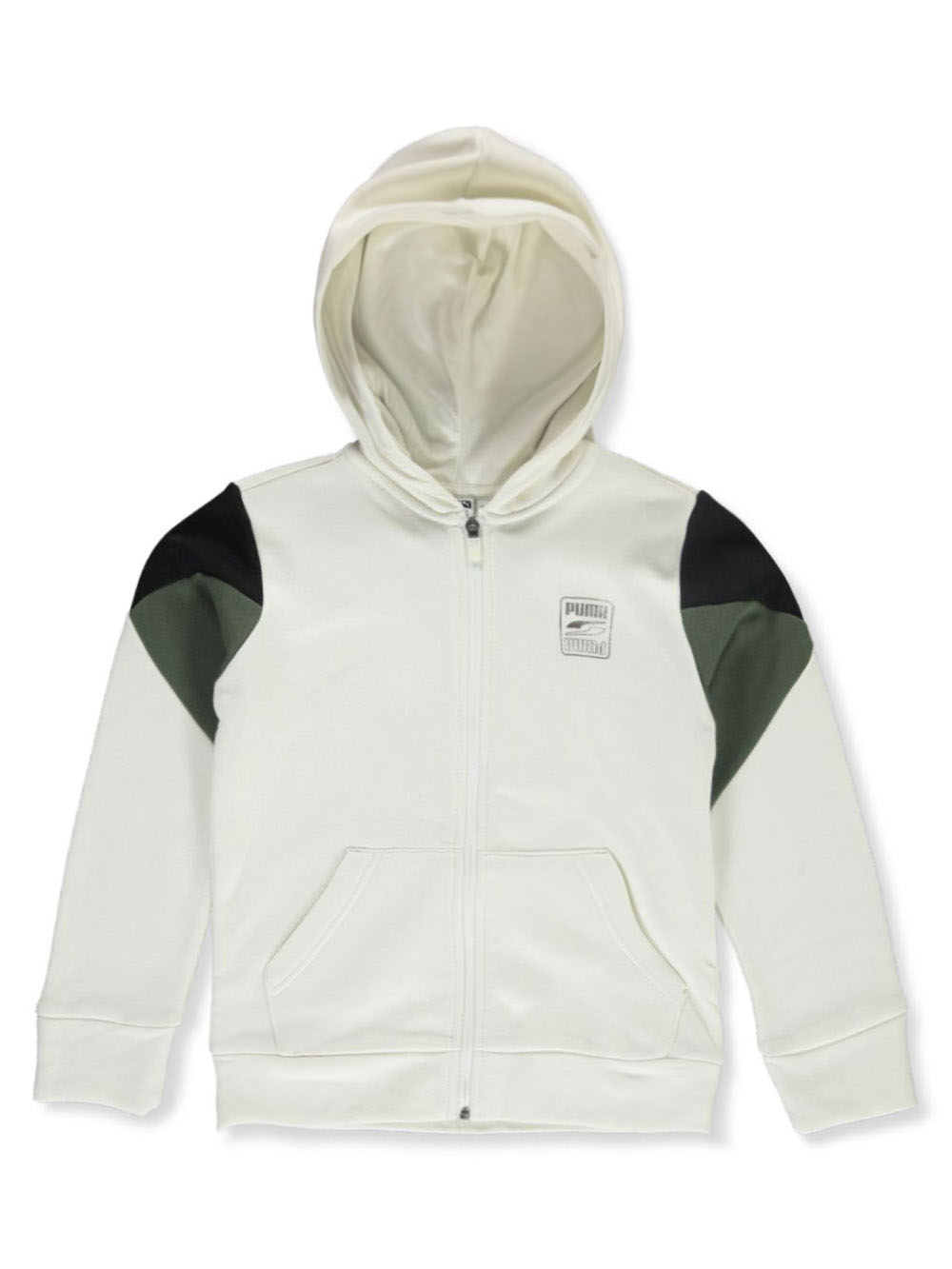 khaki puma hoodie