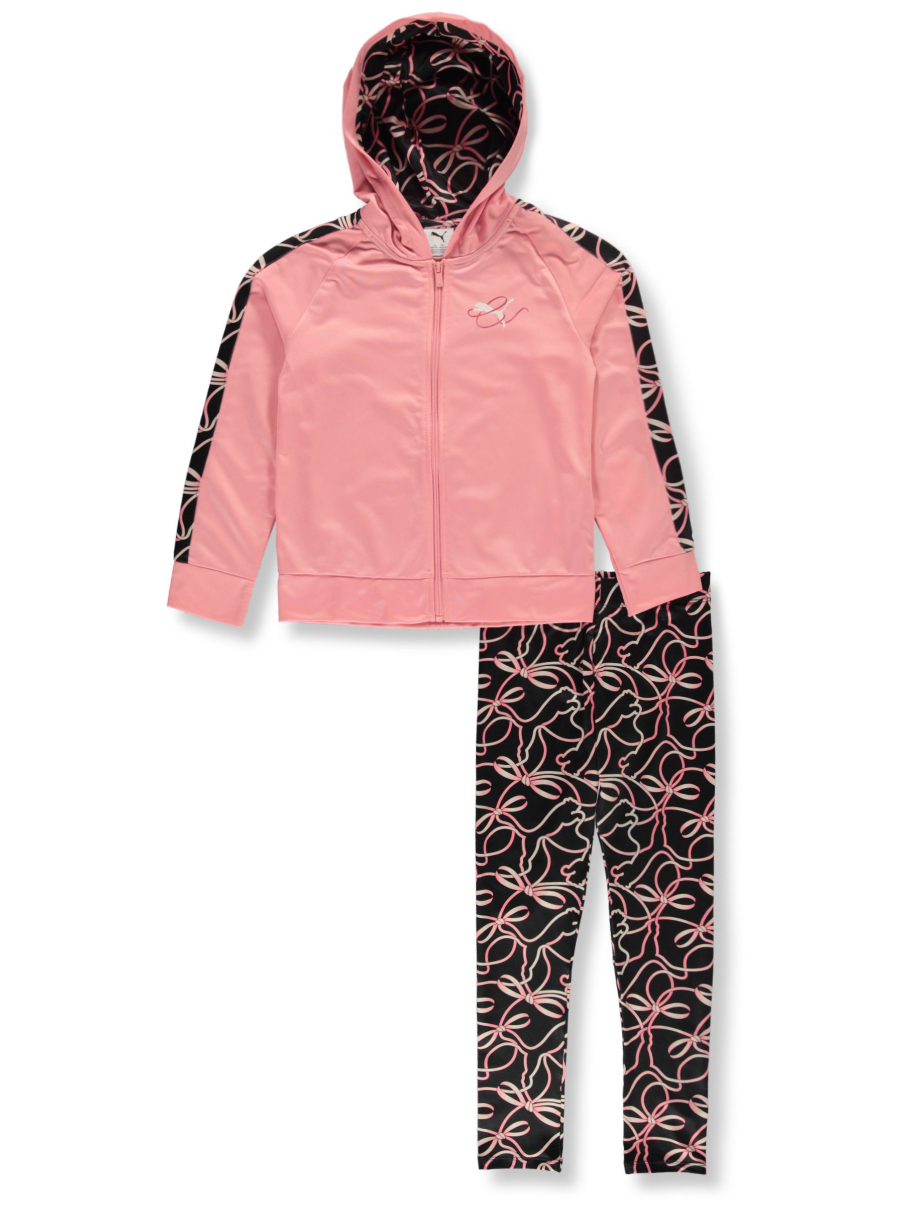Puma Girls' 2-Piece Tricot Leggings Set Outfit