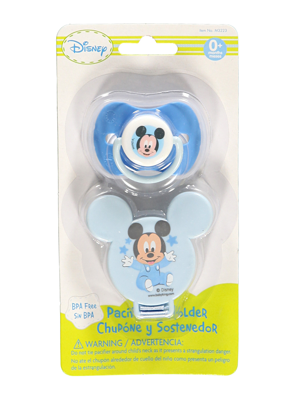 Disney Mickey Mouse “Starry Mickey” Pacifier Clip Set