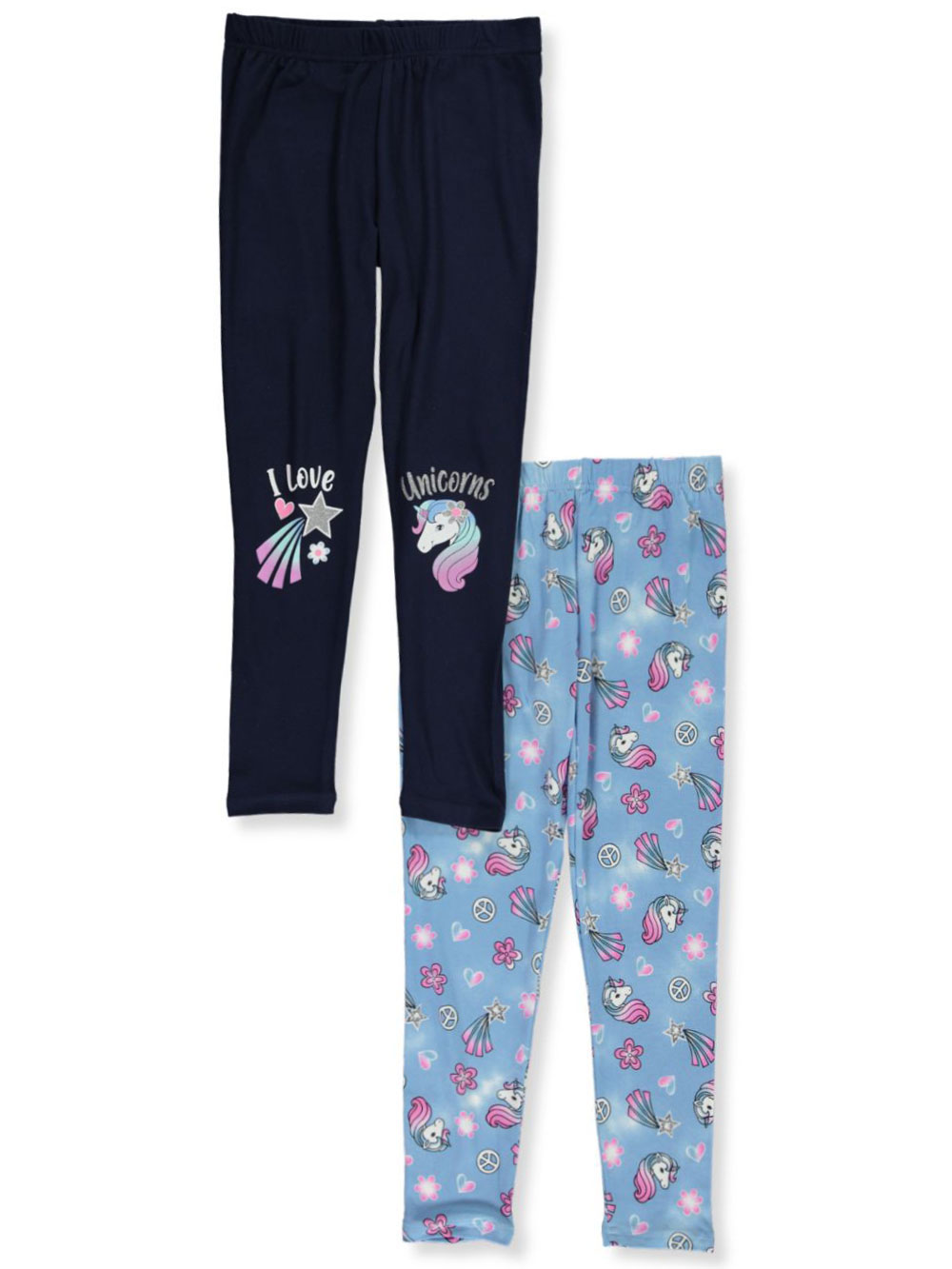 Love Republic Girls Unicorn Rainbow Jump 2-Pack Joggers