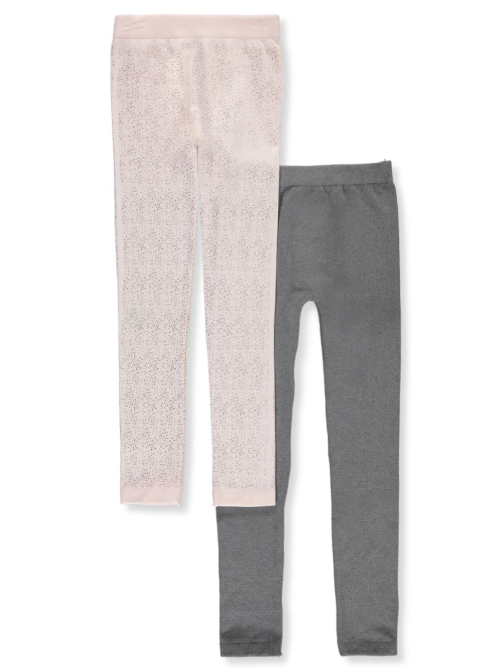 /_Multicolor/_Size-5-6 Years/_71407081920-IW-P4-28 Pack Of 4 and 2 Cotton Printed Legging Pants Indistar Girls 2 Cotton Solid Legging Pants