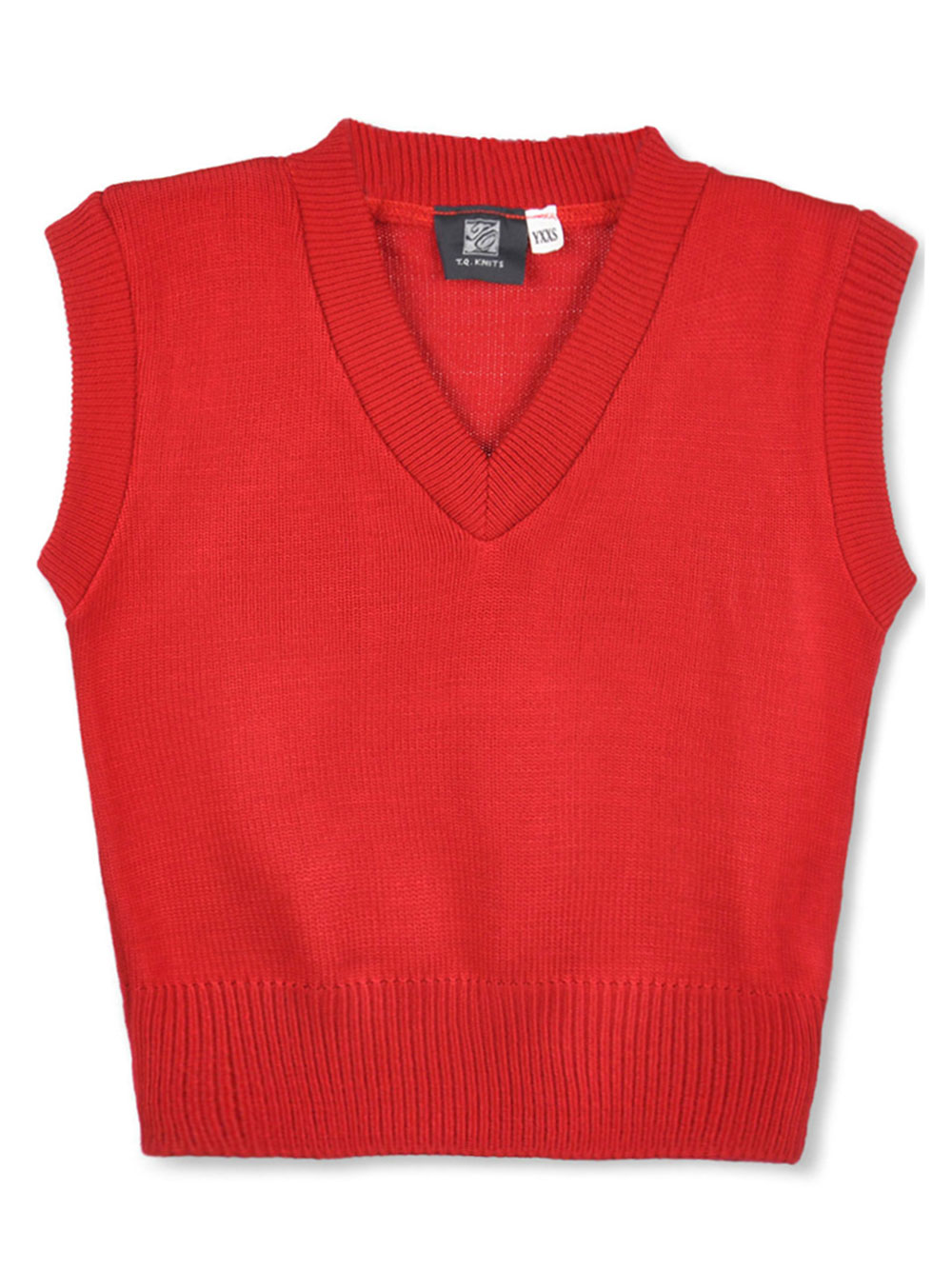 red and black sweater vest