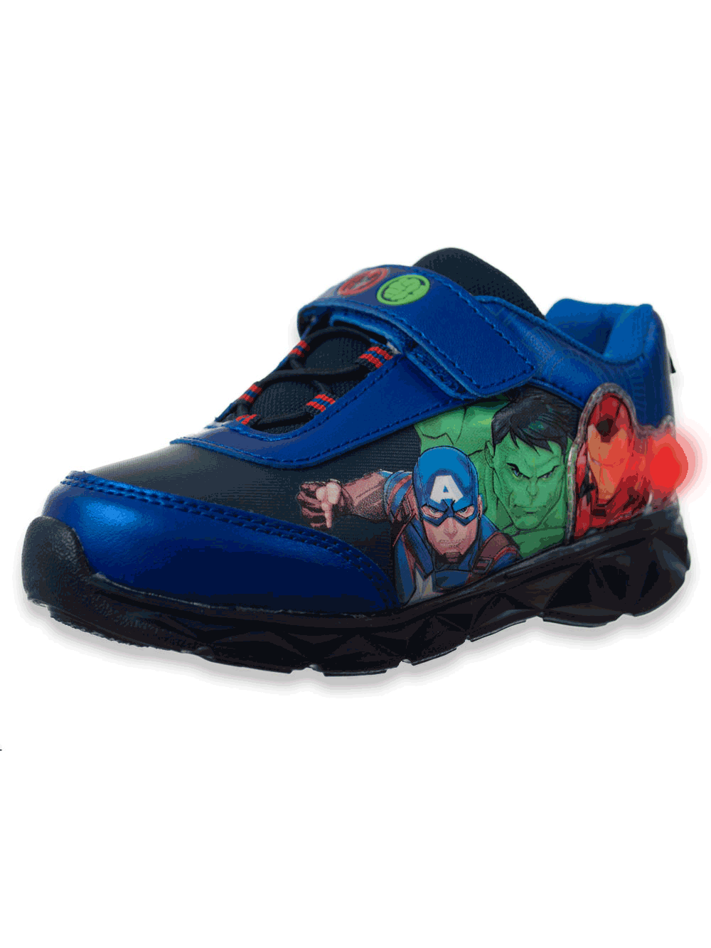 Light Up Size 1 Disney Big Hero 6 Boy/'s Black//White//Red Sneaker Shoes