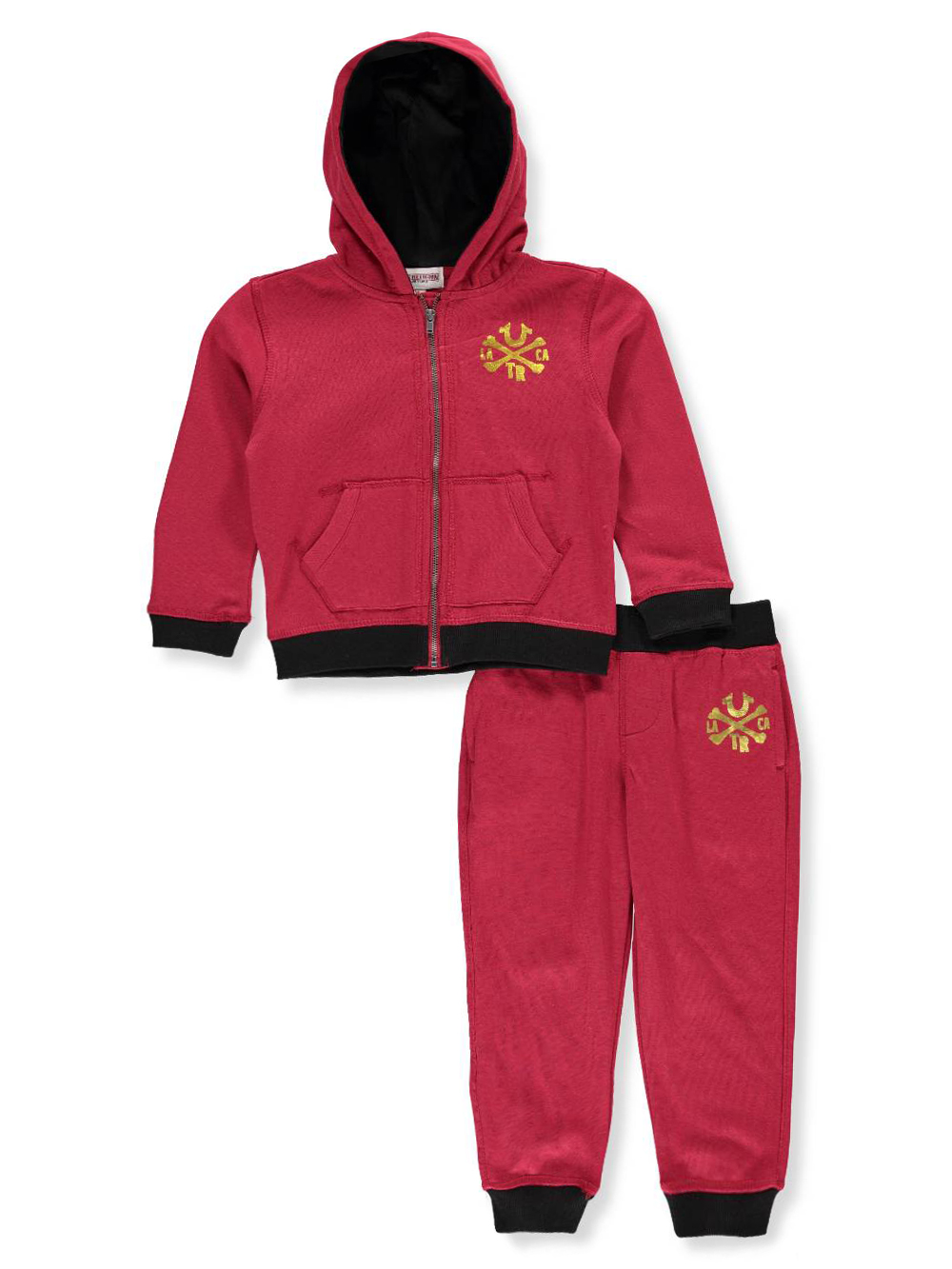 all red true religion sweat suit