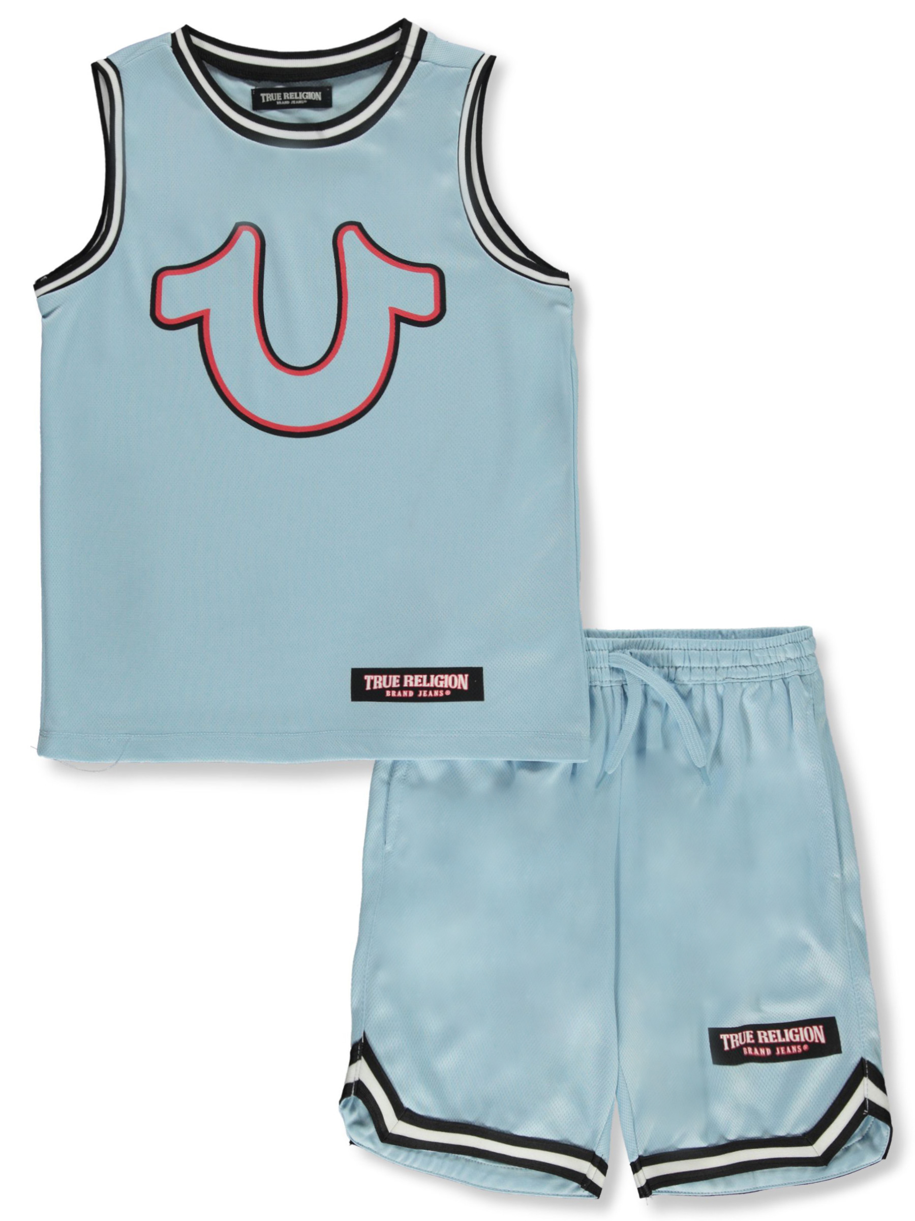 True Religion Boys' 2-Piece Basketball Shorts Set Outfit