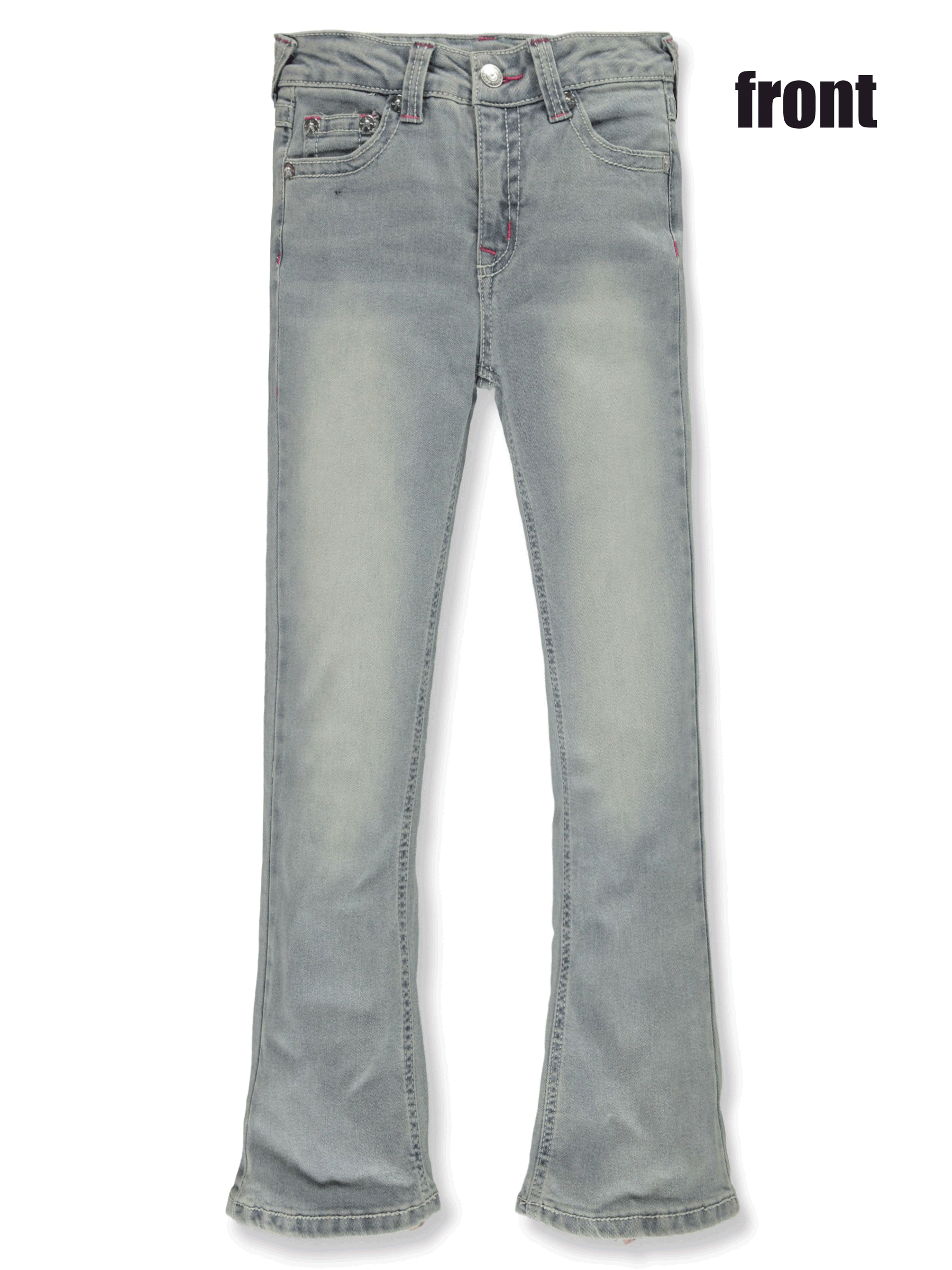 True Religion Girls' High Rise Flare Jeans